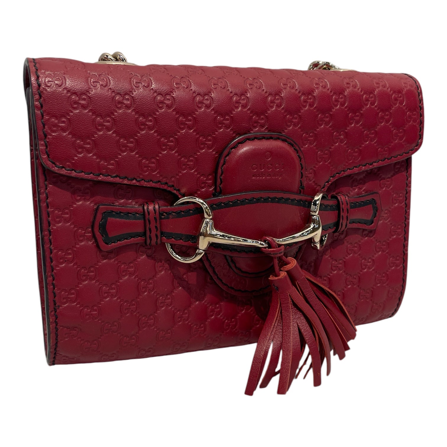 GUCCI/Cross Body Bag/Monogram/Leather/RED/449636493075 view 5