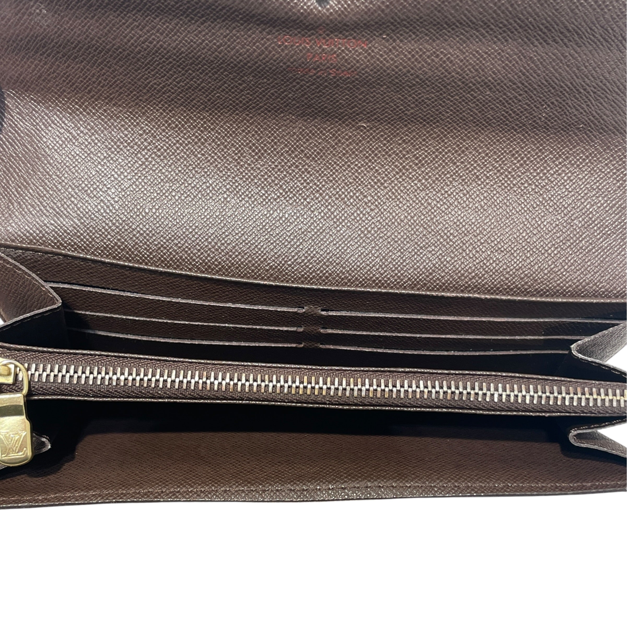 LOUIS VUITTON/Long Wallet/Monogram/Leather/BRW/L's/Damier Sarah view 4
