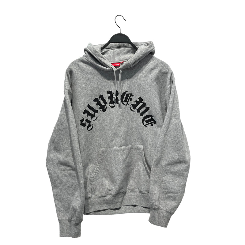 Supreme/Hoodie/L/Cotton/GRY/Gothic Arc Logo