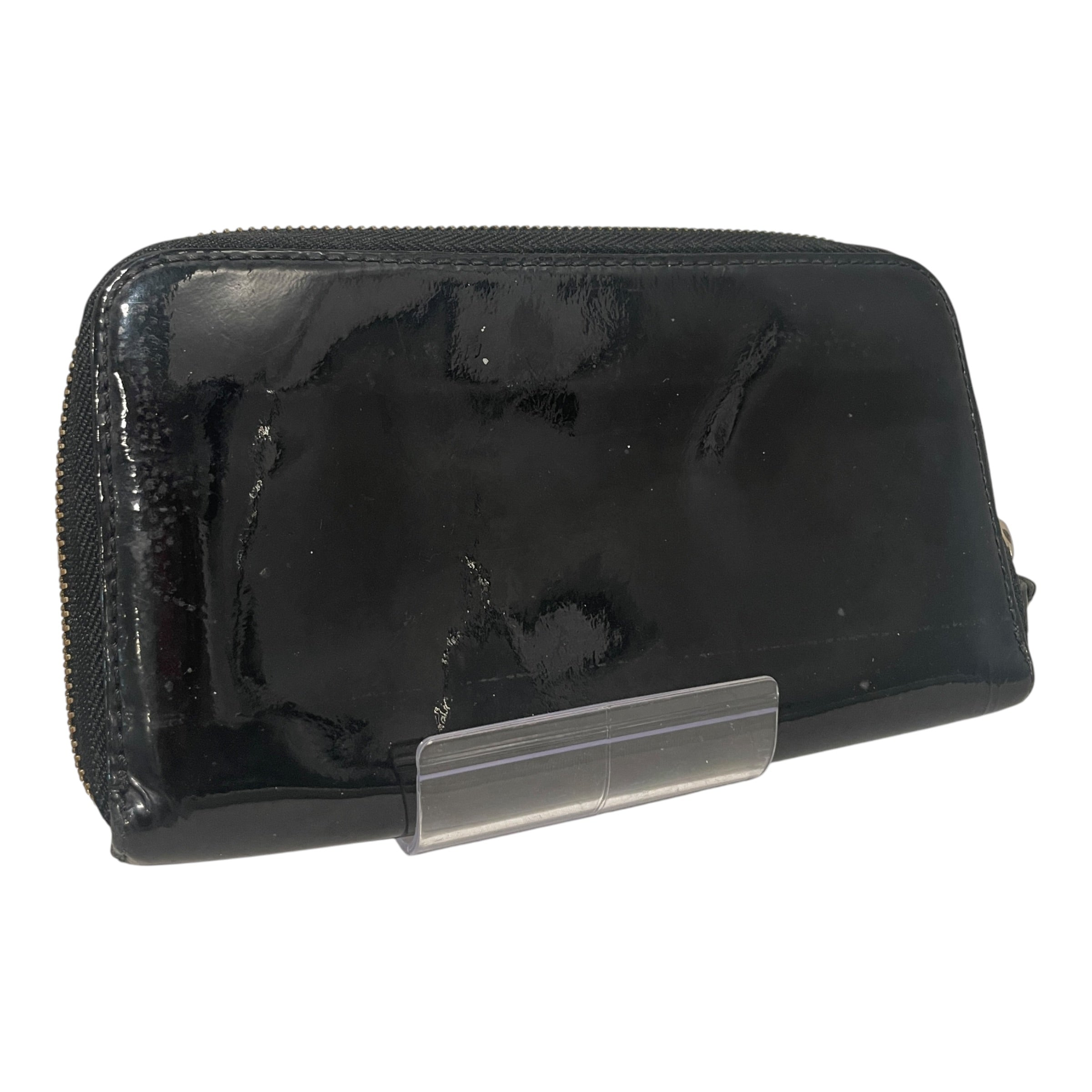 Chloe/Long Wallet/Leather/BLK/L's/Shadow Patent Zip-Around Long view 4