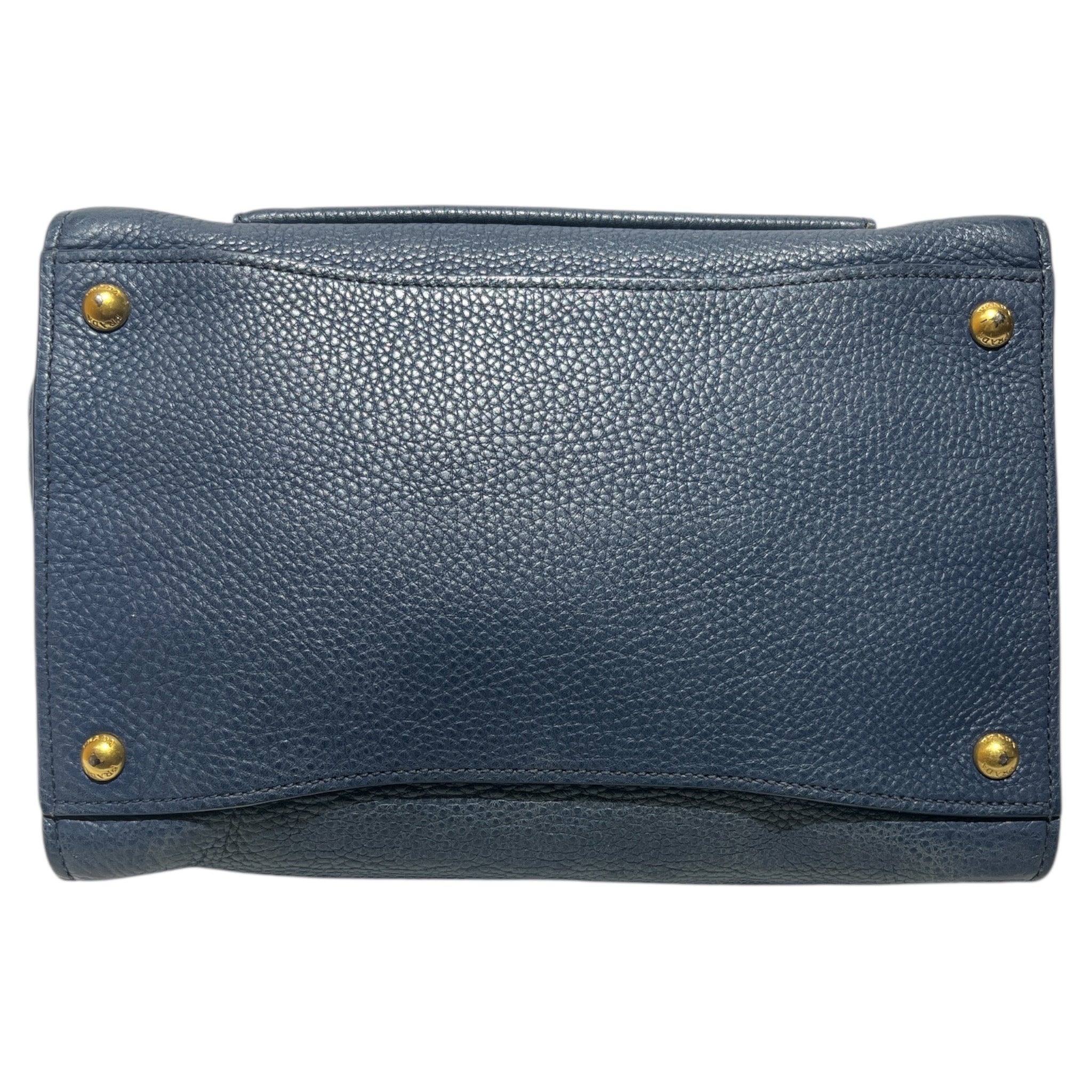 PRADA/Hand Bag/Leather/NVY/VITELLO DAINO SHOPPER TOTE view 7