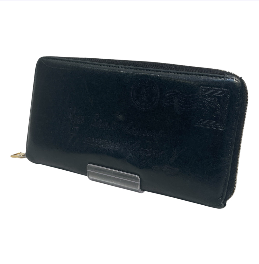 YVES SAINT LAURENT/Long Wallet/Leather/BLK/L's/Y-MAIL view 1