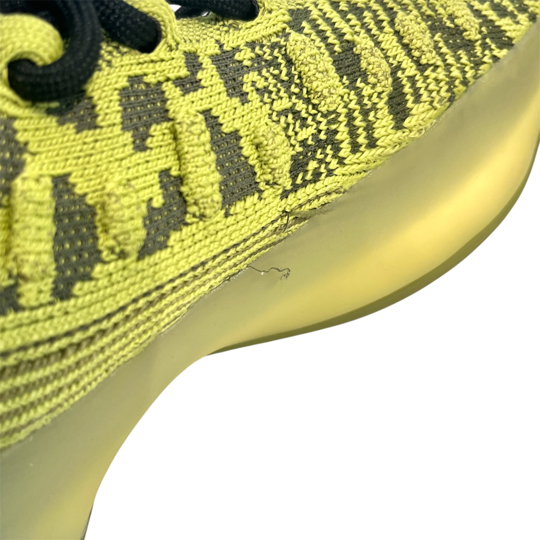 YEEZY/Hi-Sneakers/US 12.5/Nylon/GRN/BSKTBL view 3