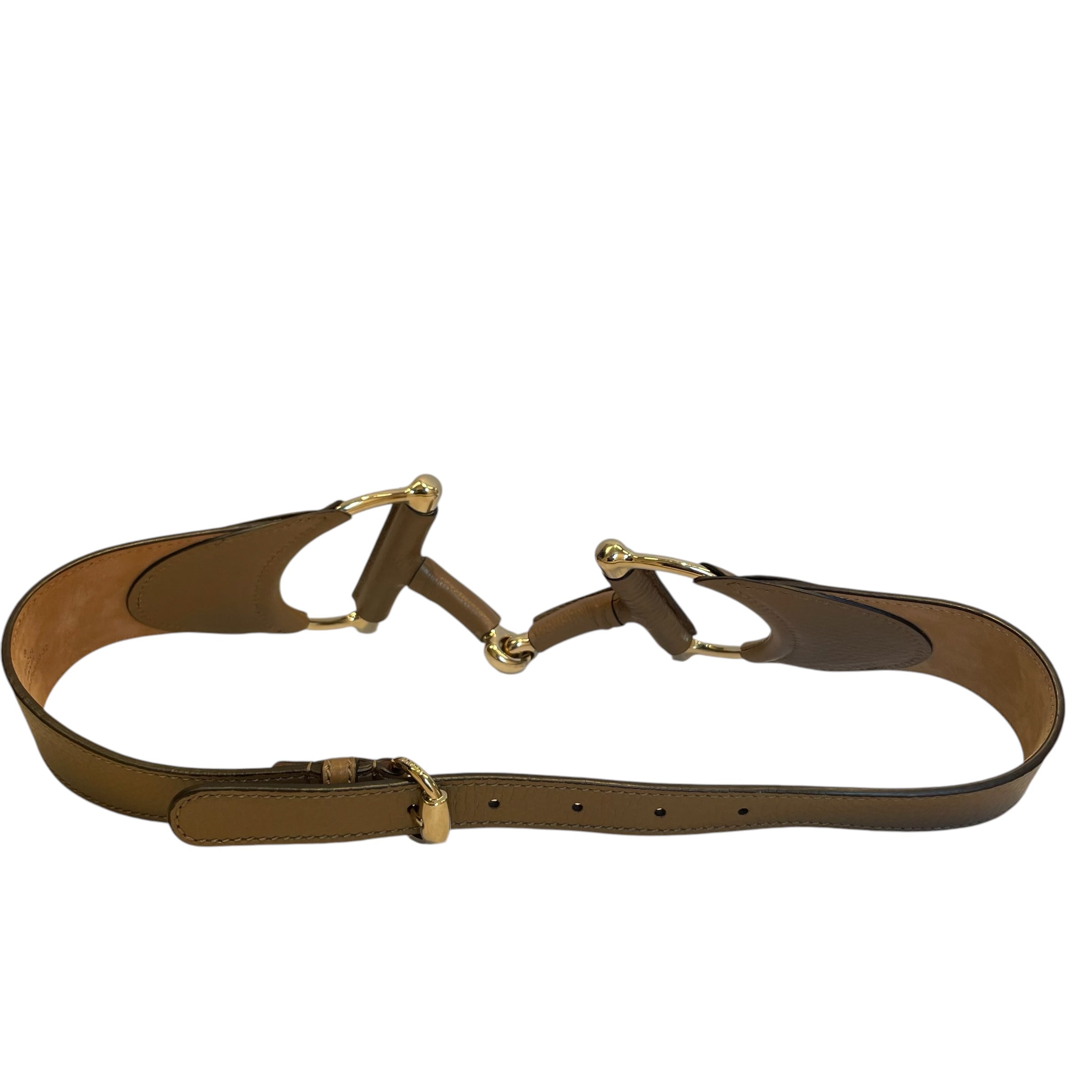 GUCCI/Belt/Leather/BEG/HORSEBIT/TAUPE LEATHER view 2