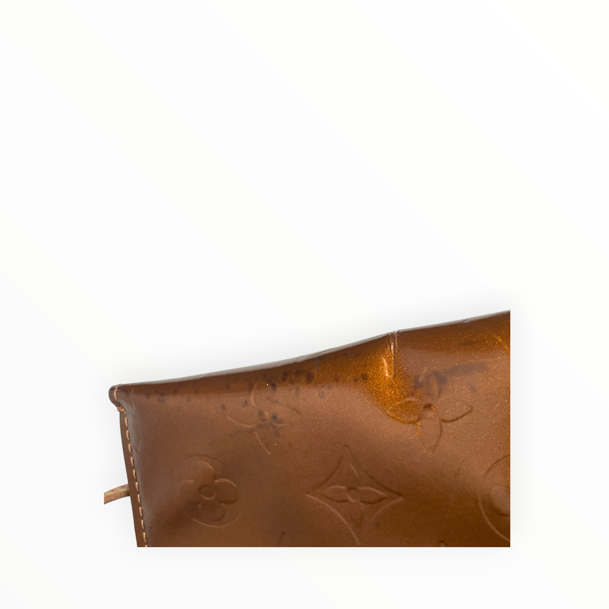 LOUIS VUITTON/Bag/Monogram/BRW/crackled handle view 7