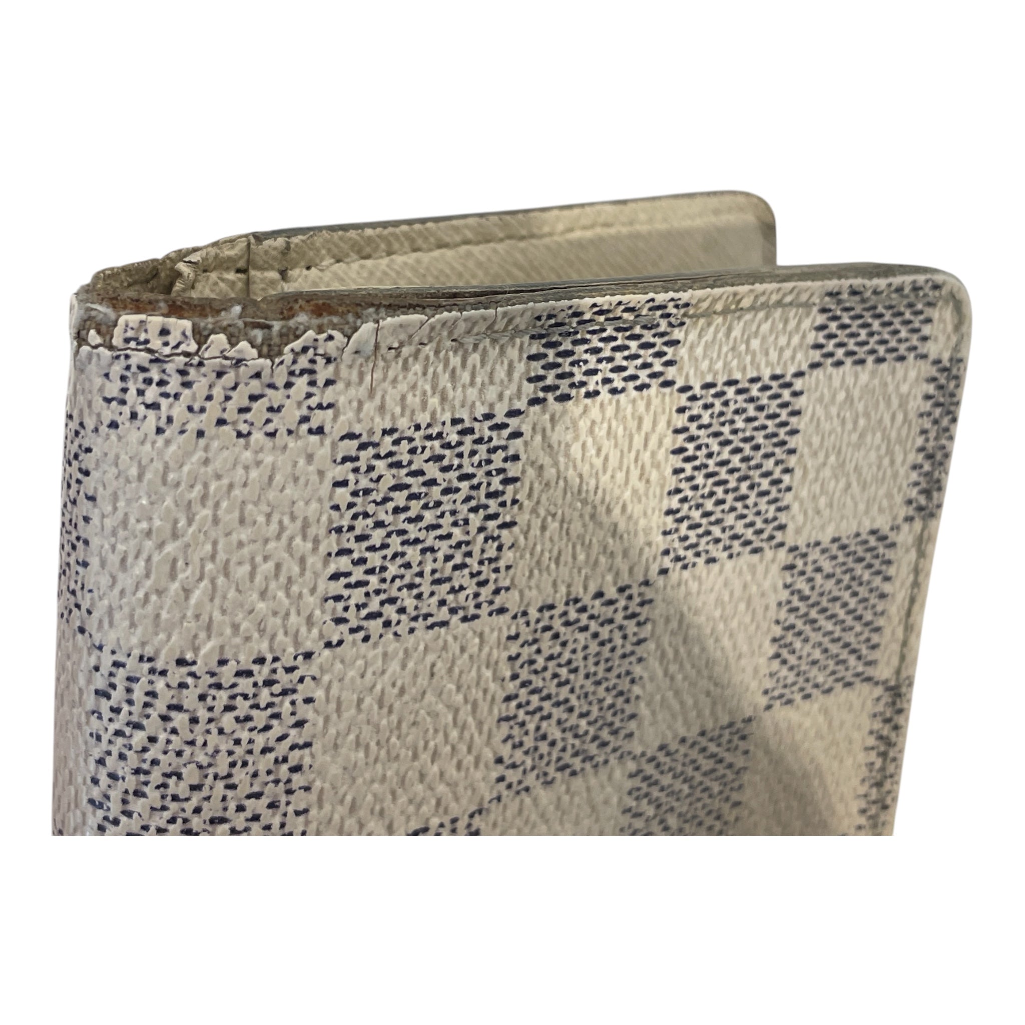 LOUIS VUITTON/Bifold Wallet/All Over Print/Leather/CRM/M's/DAMIER AZUR PORTEFEUILLE view 5