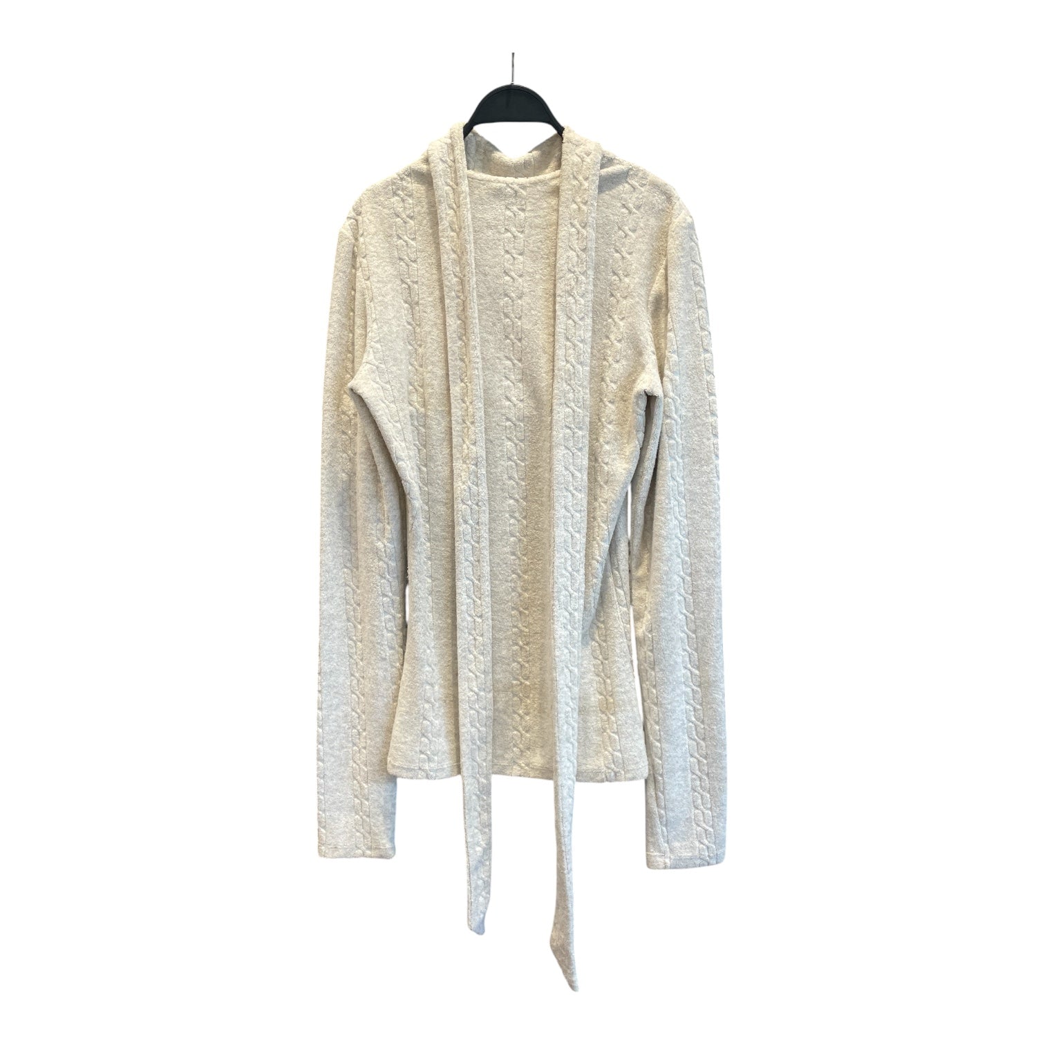 Vaquera/LS Dress/L/Cotton/GRY/towel tie neck dress view 2