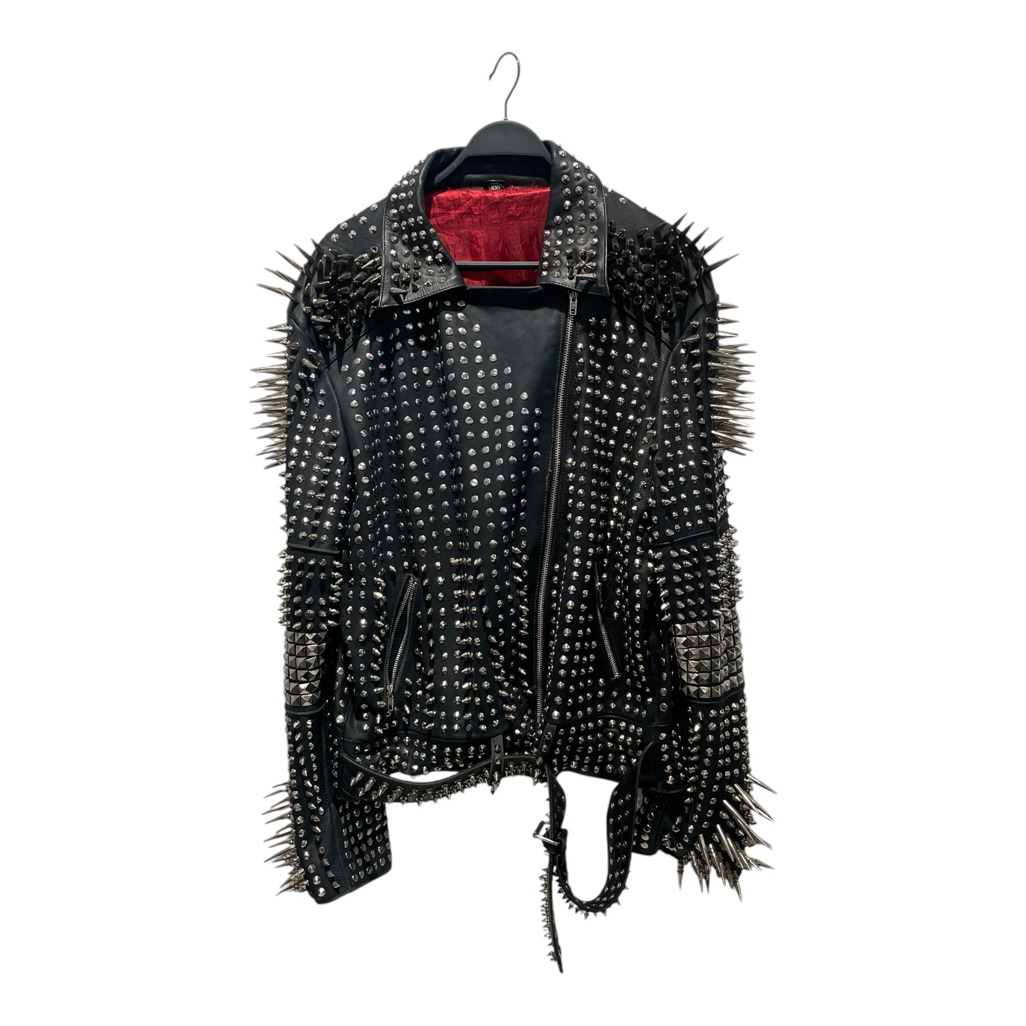 VINTAGE/Leather Jkt/XXL/Leather/BLK/STUDDED view 1