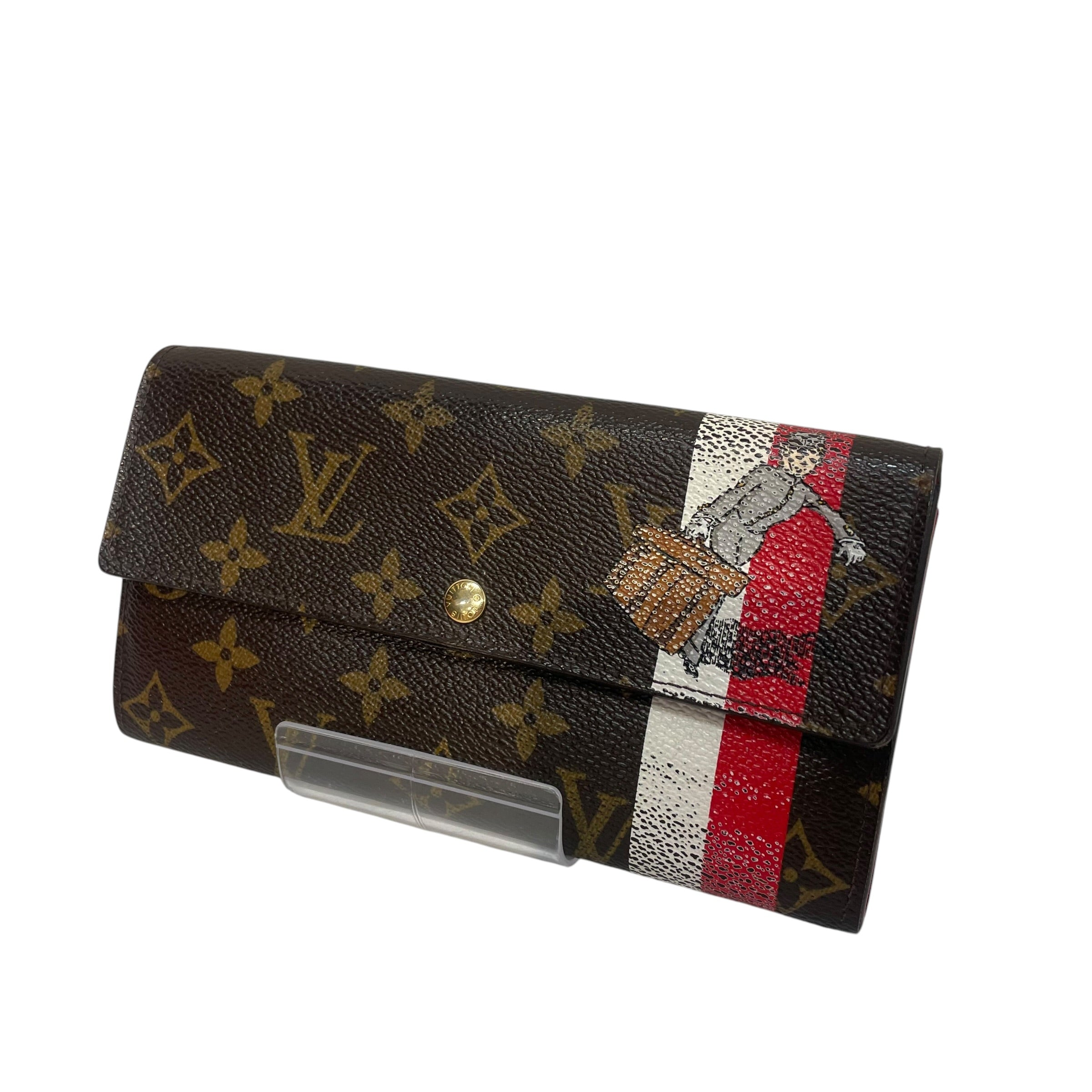 LOUIS VUITTON/Long Wallet/Monogram/Leather/BRW/ view 1