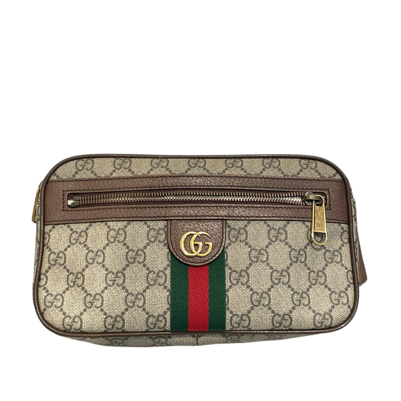 GUCCI/Fanny Pack/OS/Monogram/KHK/Ophidia Belt Bag