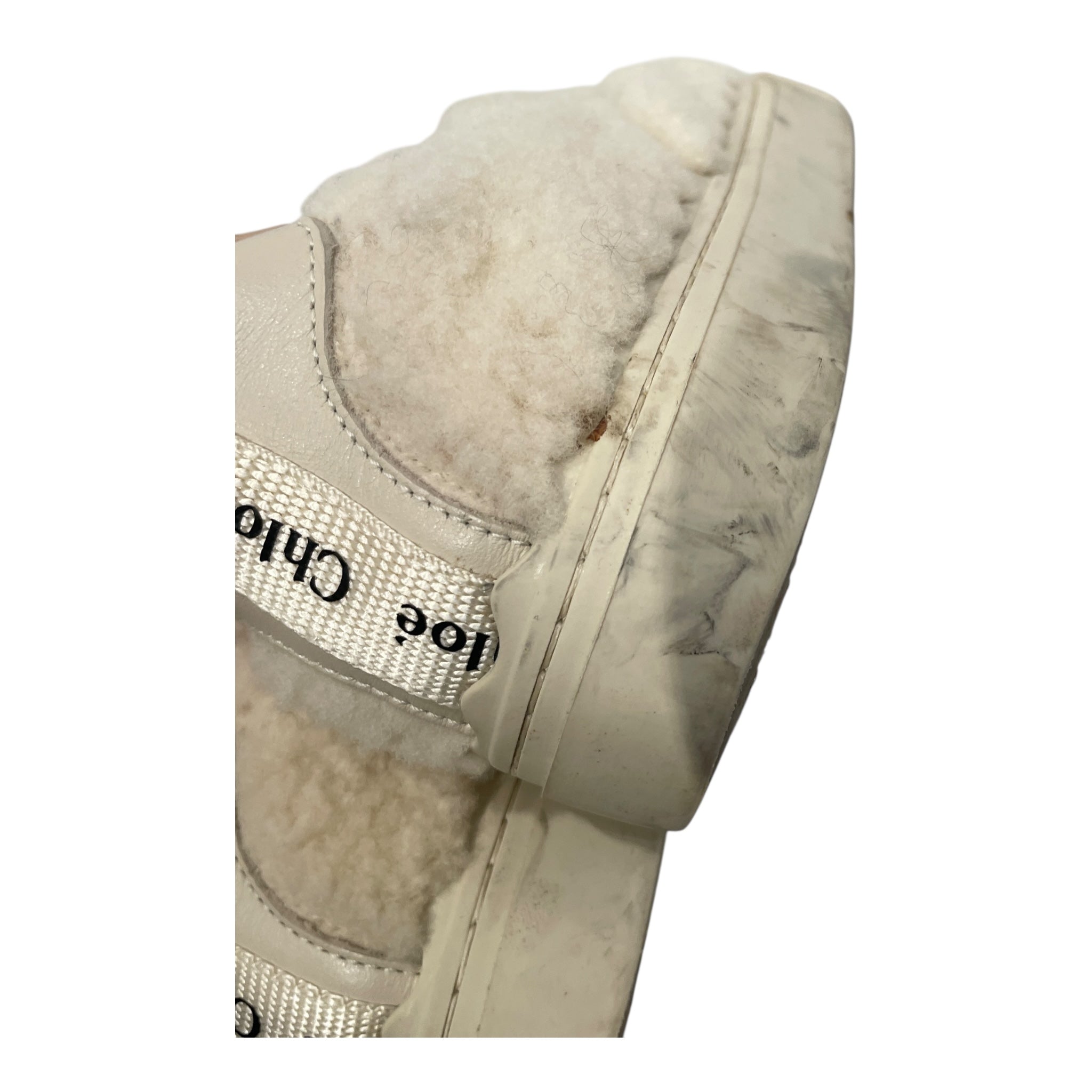 Chloe/Low-Sneakers/EU 38/CRM/SHERPA SLIP ONS view 6