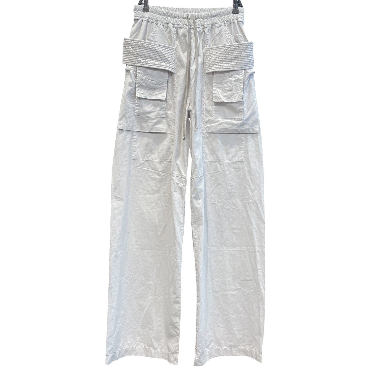 Rick Owens/Cargo Pants/M/Cotton/WHT/'Milk Wash' Square Pockets view 1