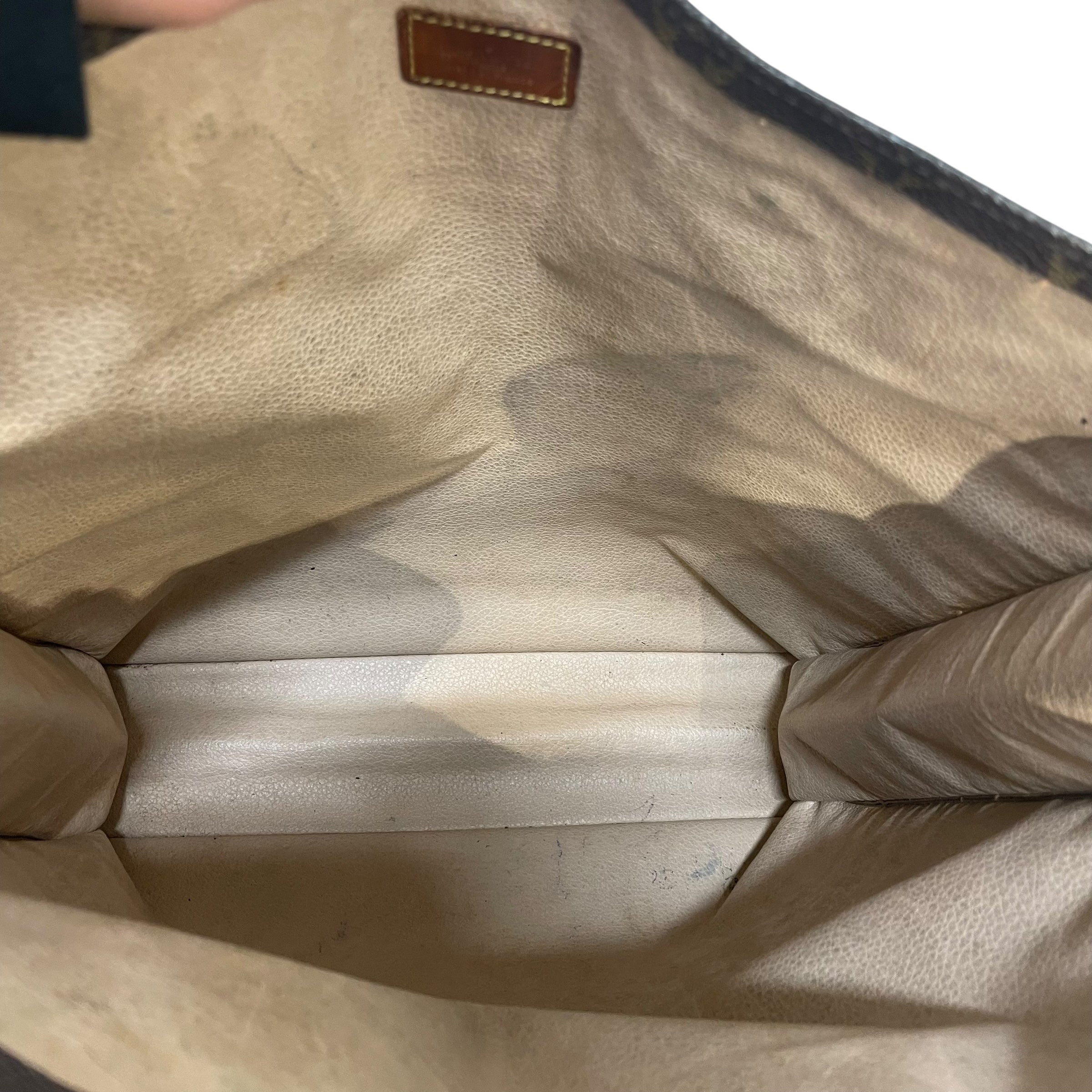 LOUIS VUITTON/Hand Bag/Monogram/Leather/BRW/Sac Plat view 5
