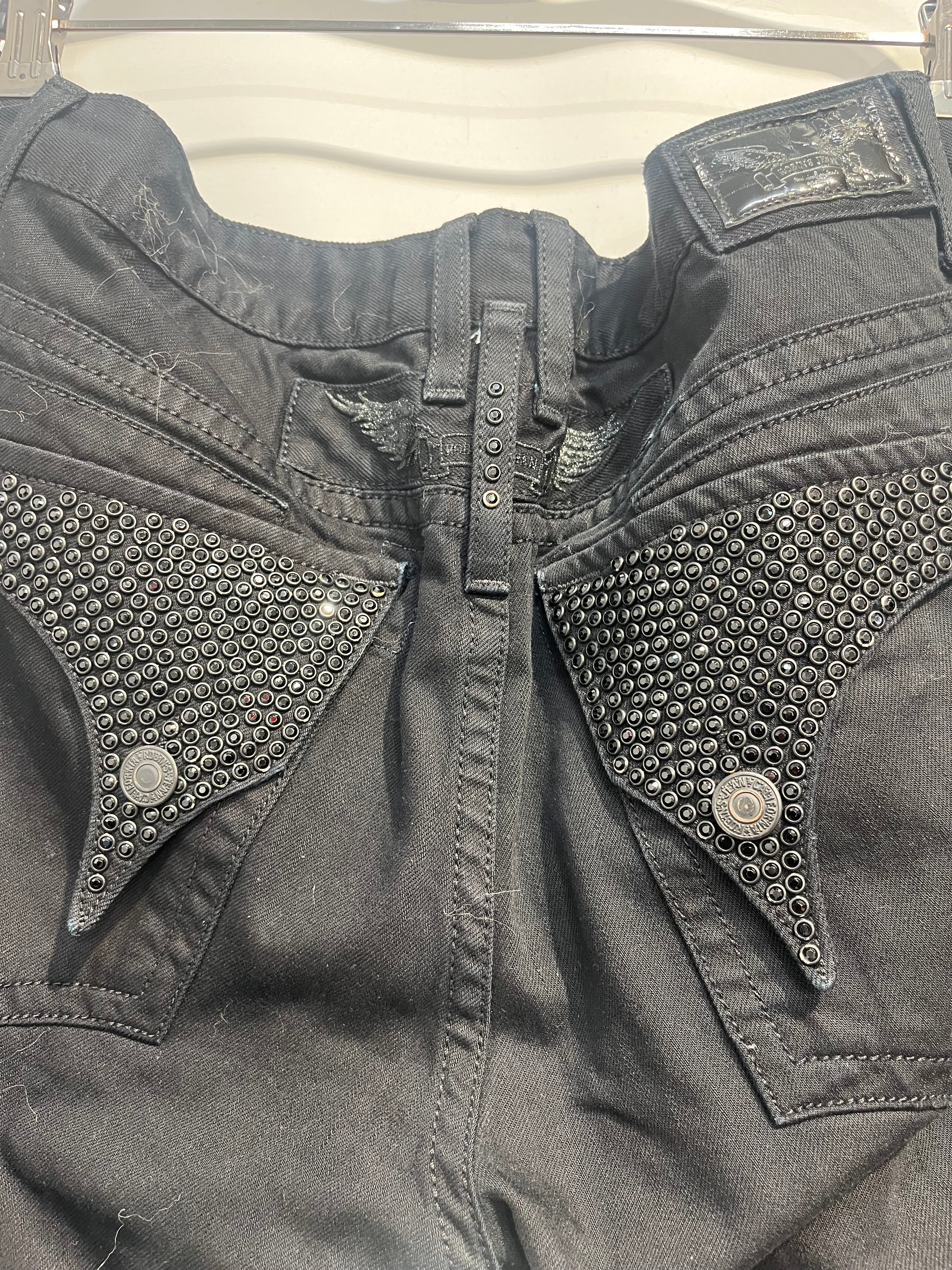 ROBINSON/Pants/40/Cotton/BLK/BLK STUDS view 6