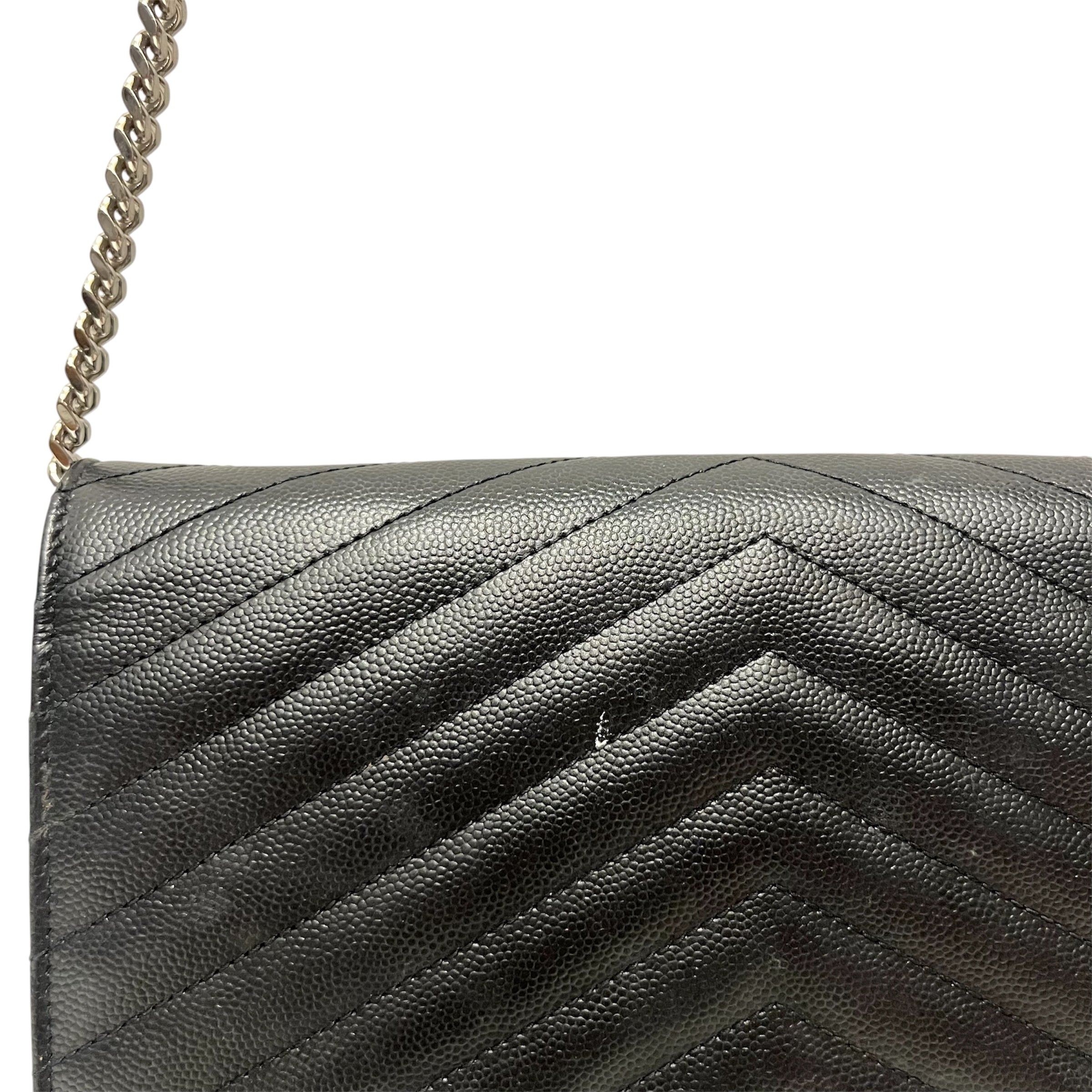 SAINT LAURENT/Cross Body Bag/Leather/BLK/ view 4