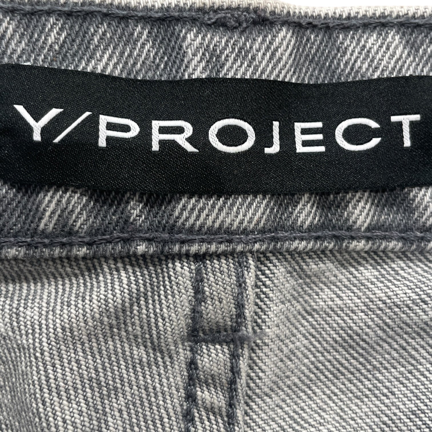 Y/PROJECT/Bootcut Pants/Denim/GRY/WOMENDENIM25 view 3