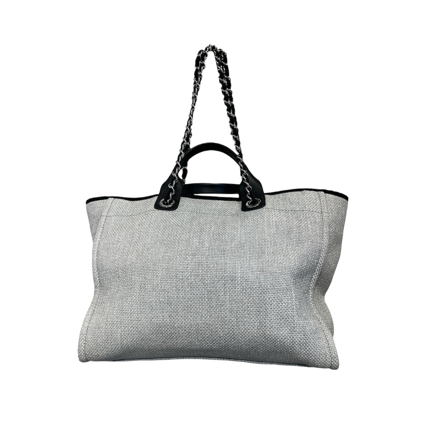 CHANEL/Tote Bag/Cotton/GRY/DEAUVILLE TOTE view 2