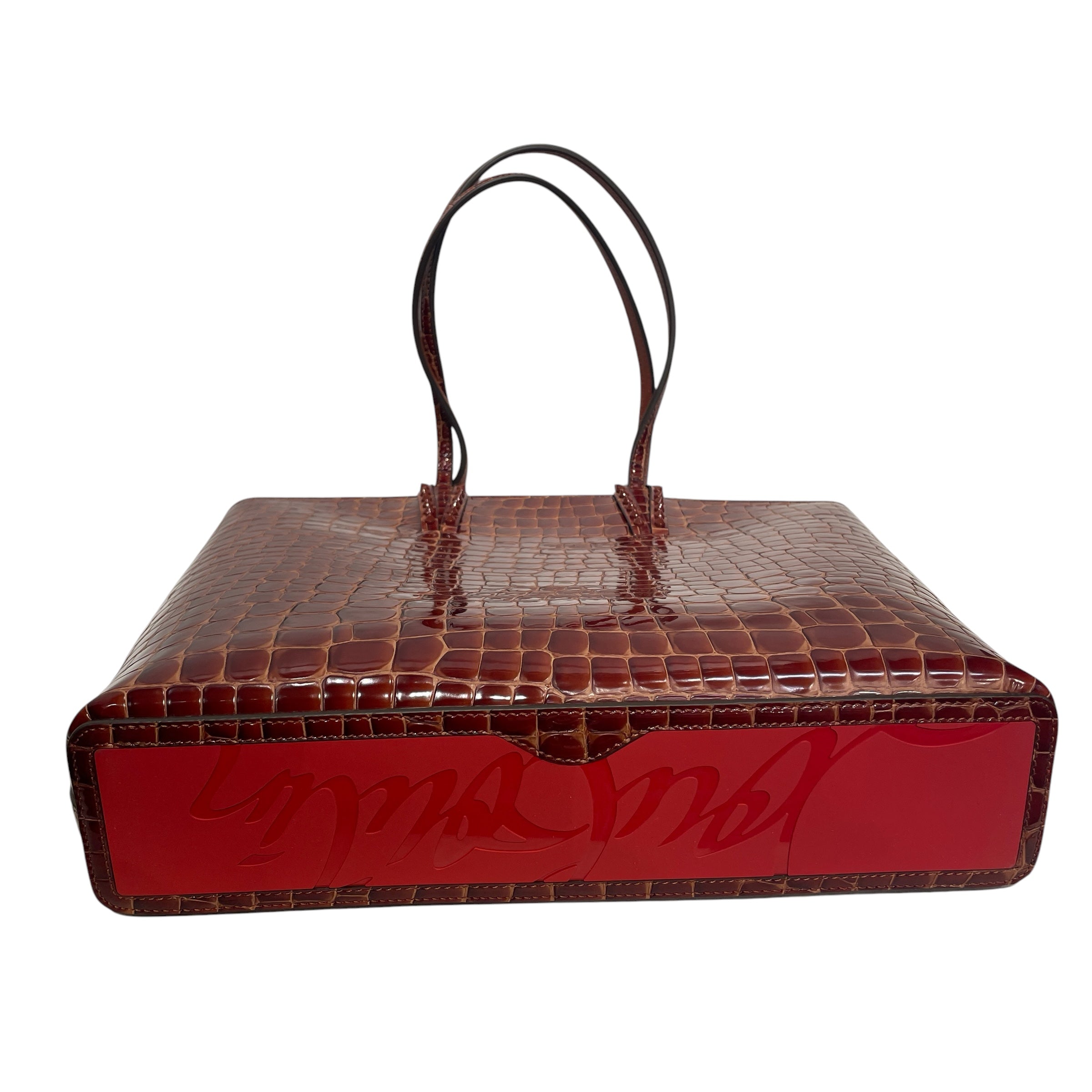 Christian Louboutin/Tote Bag/Animal Pattern/Leather/BRW/SPIKE DETAILS view 3