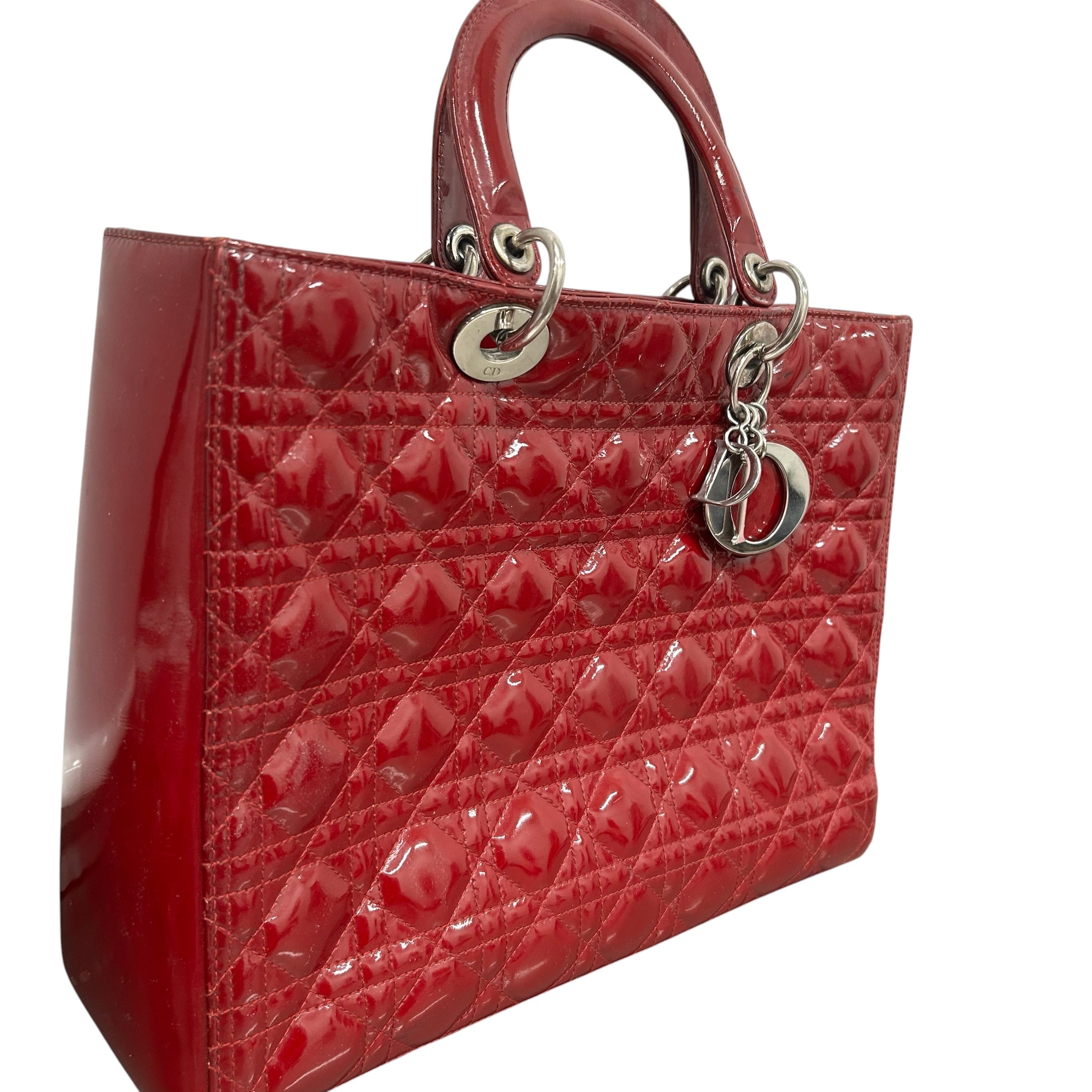 Christian Dior/Bag/Leather/RED/ view 4