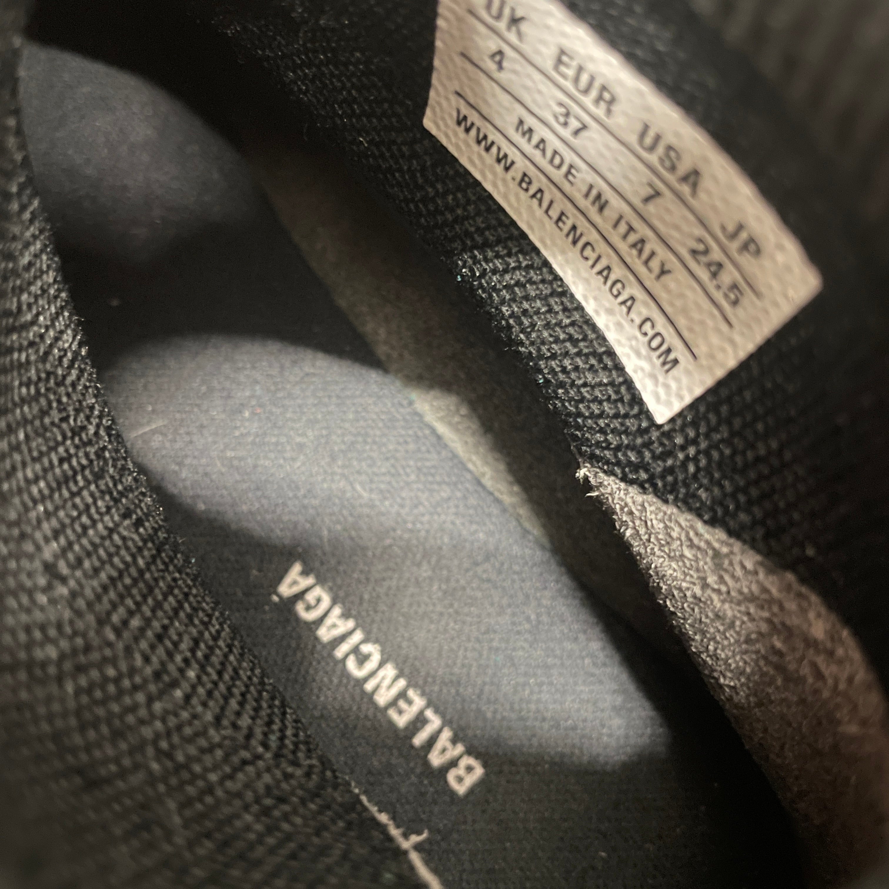 BALENCIAGA/Hi-Sneakers/US 7/Polyester/BLK/SPEED TRAINER view 3