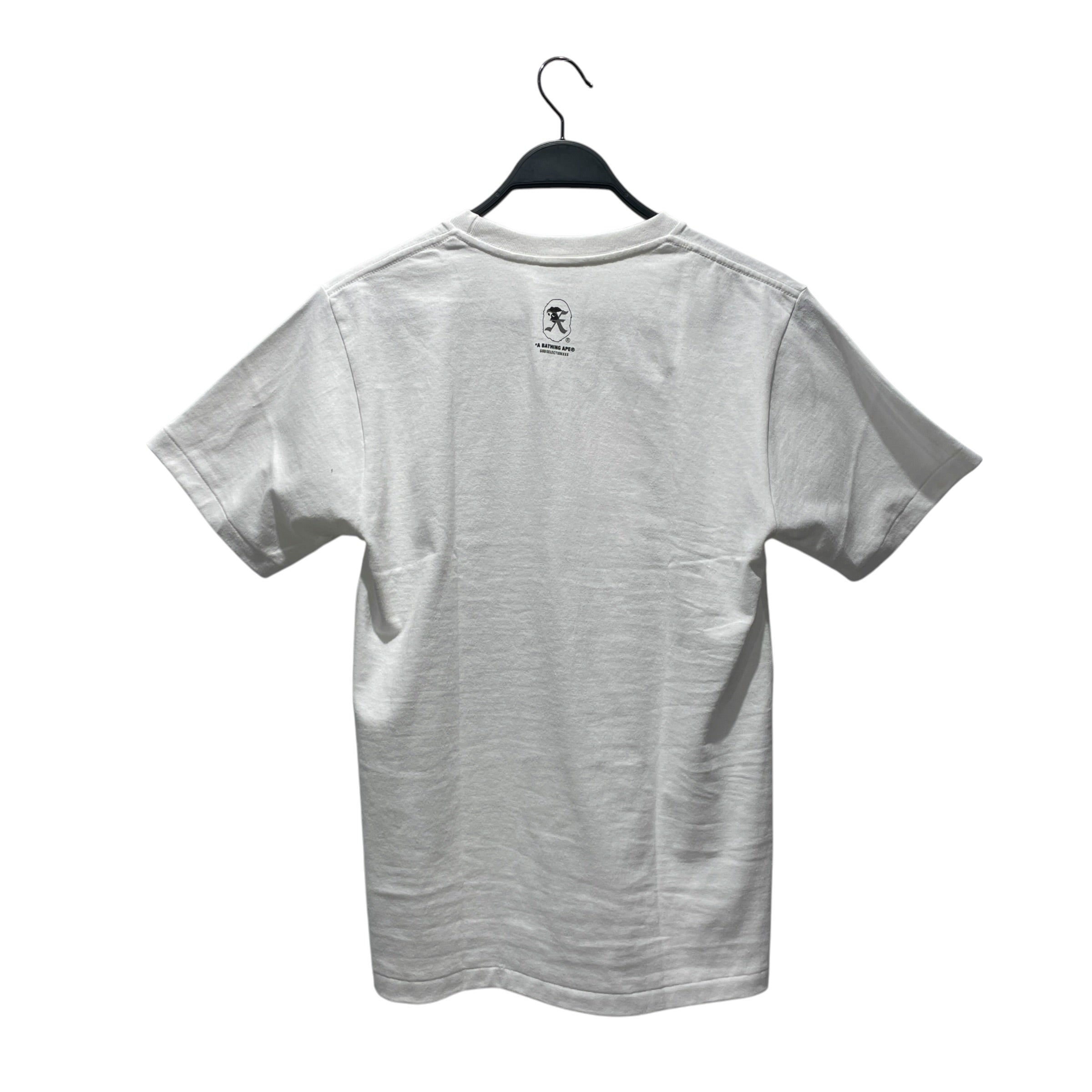 A BATHING APE/GOD SELECTION XXX/T-Shirt/S/Cotton/WHT/Graphic/Collab Tee view 2