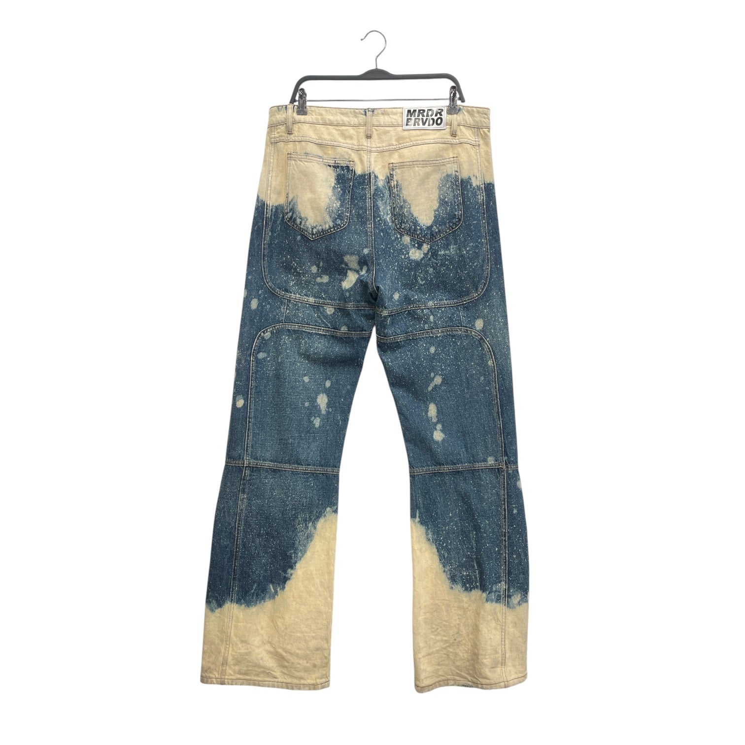 WHO DECIDES WAR/Pants/36/Denim/BLU/All Over Print/acid wash design all over view 2