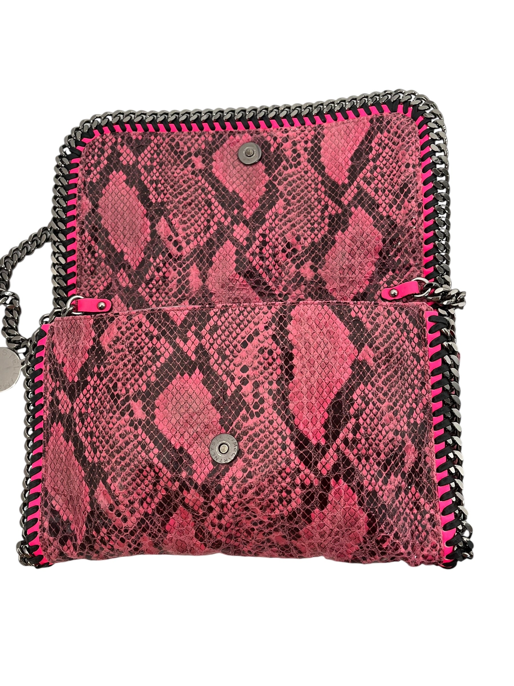STELLAMcCARTNEY/Hand Bag/Animal Pattern/Leather/PNK/falabella hot pink snakeprint view 7