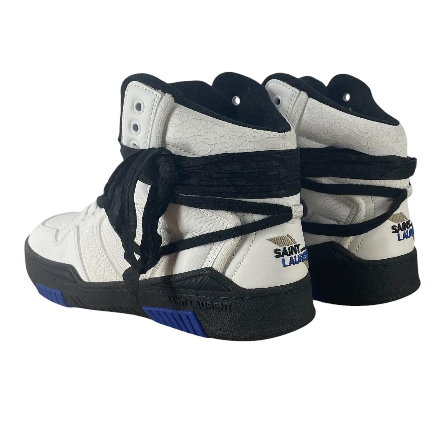 SAINT LAURENT/Hi-Sneakers/EU 41/Leather/WHT/CURE 05 BLU/BLK SOLE view 2