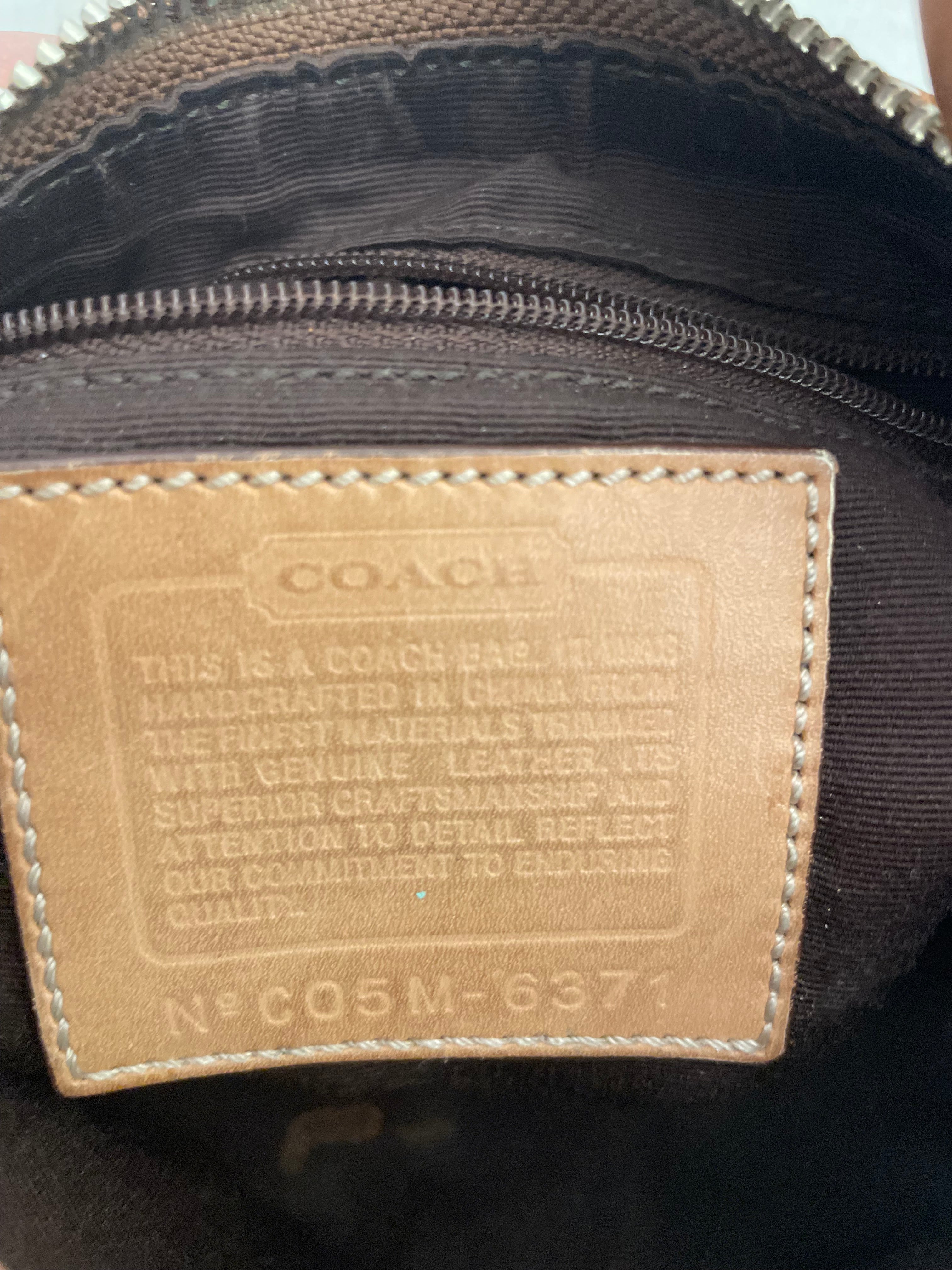 COACH/Hand Bag/All Over Print/Cotton/BRW/VINTAGE view 3