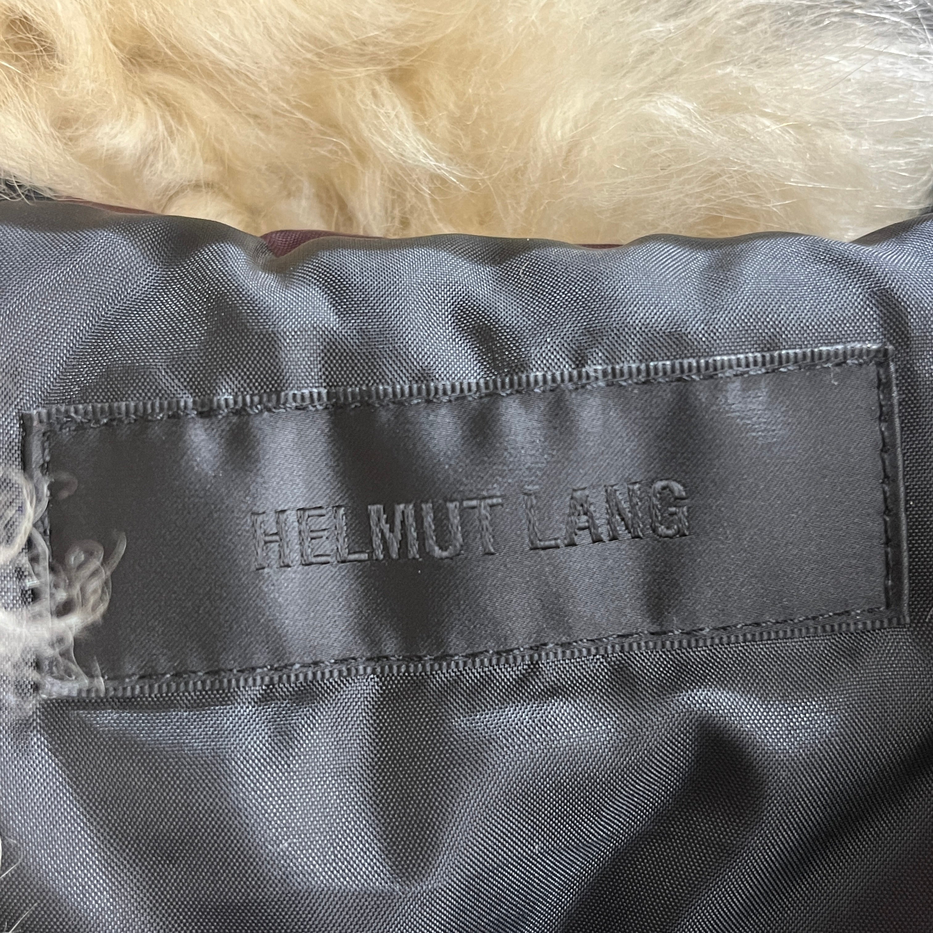 Helmut Lang/Flight Jkt/S/Nylon/BRD/Aviator Bomber Fur Hood view 3