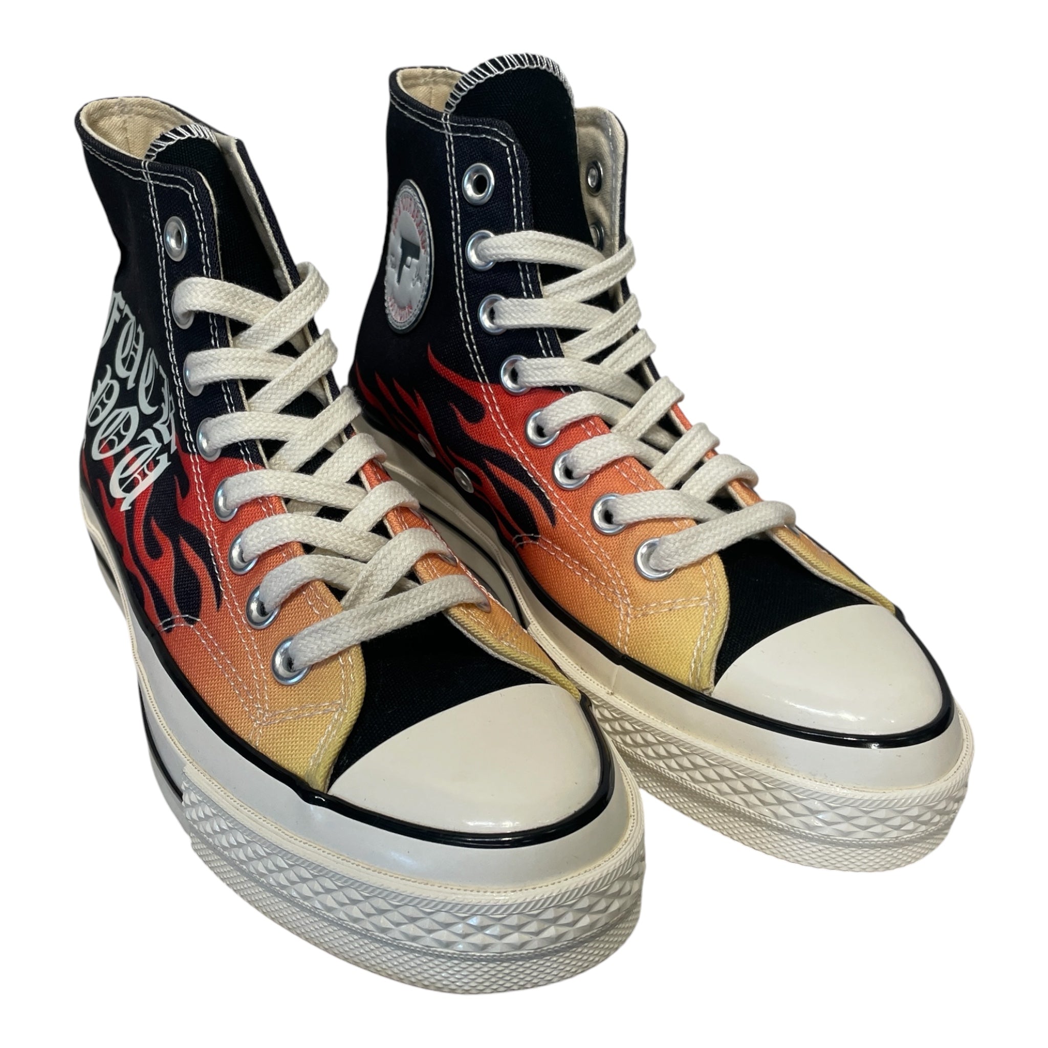 FUCKYOURBRAND/Low-Sneakers/US 5/Cotton/BLK/FUCK YOU FLAME view 1
