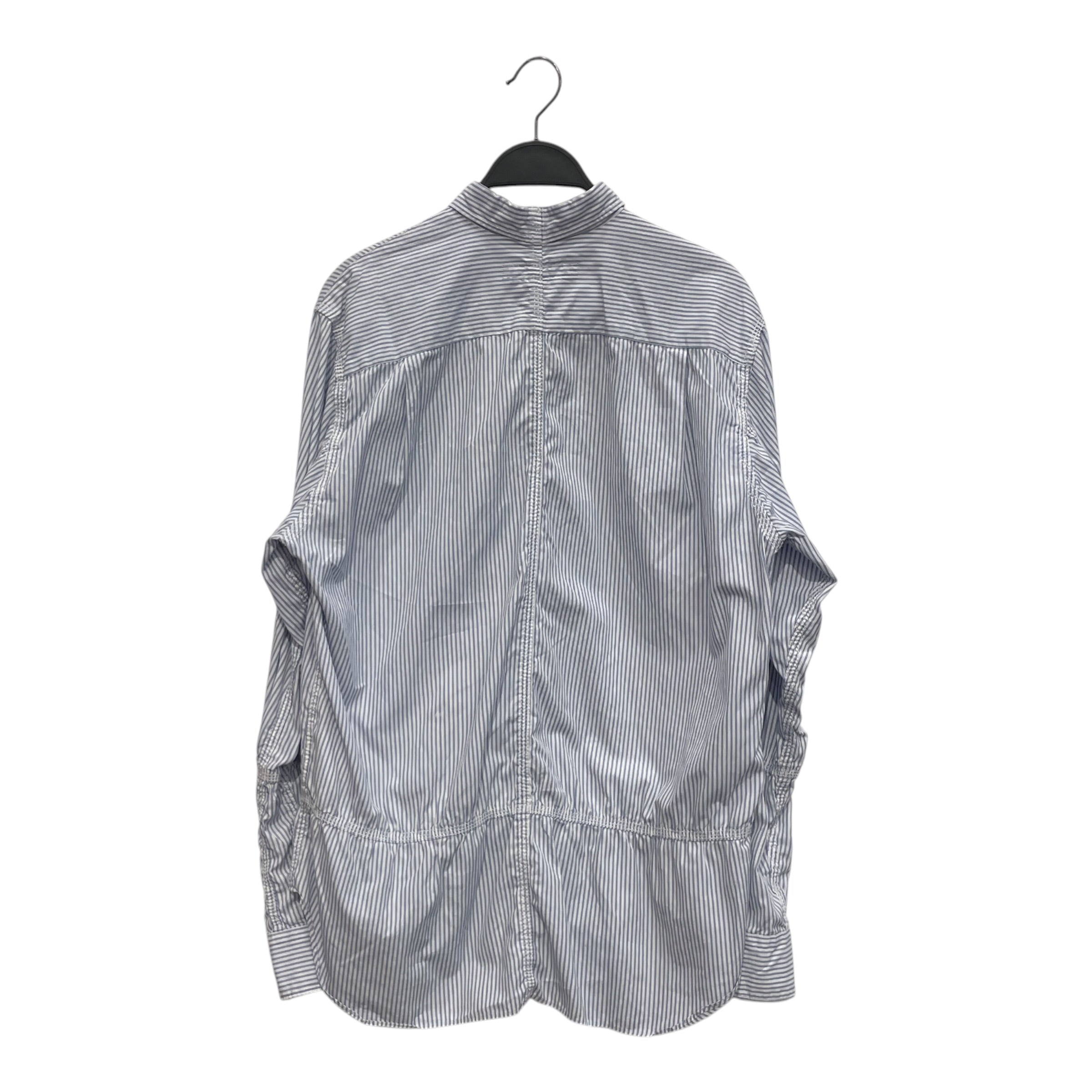 JUNYA WATANABE COMME des GARCONS MAN/LS Shirt/M/Cotton/BLU/Stripe/SINCHED WAIST DETAIL view 2