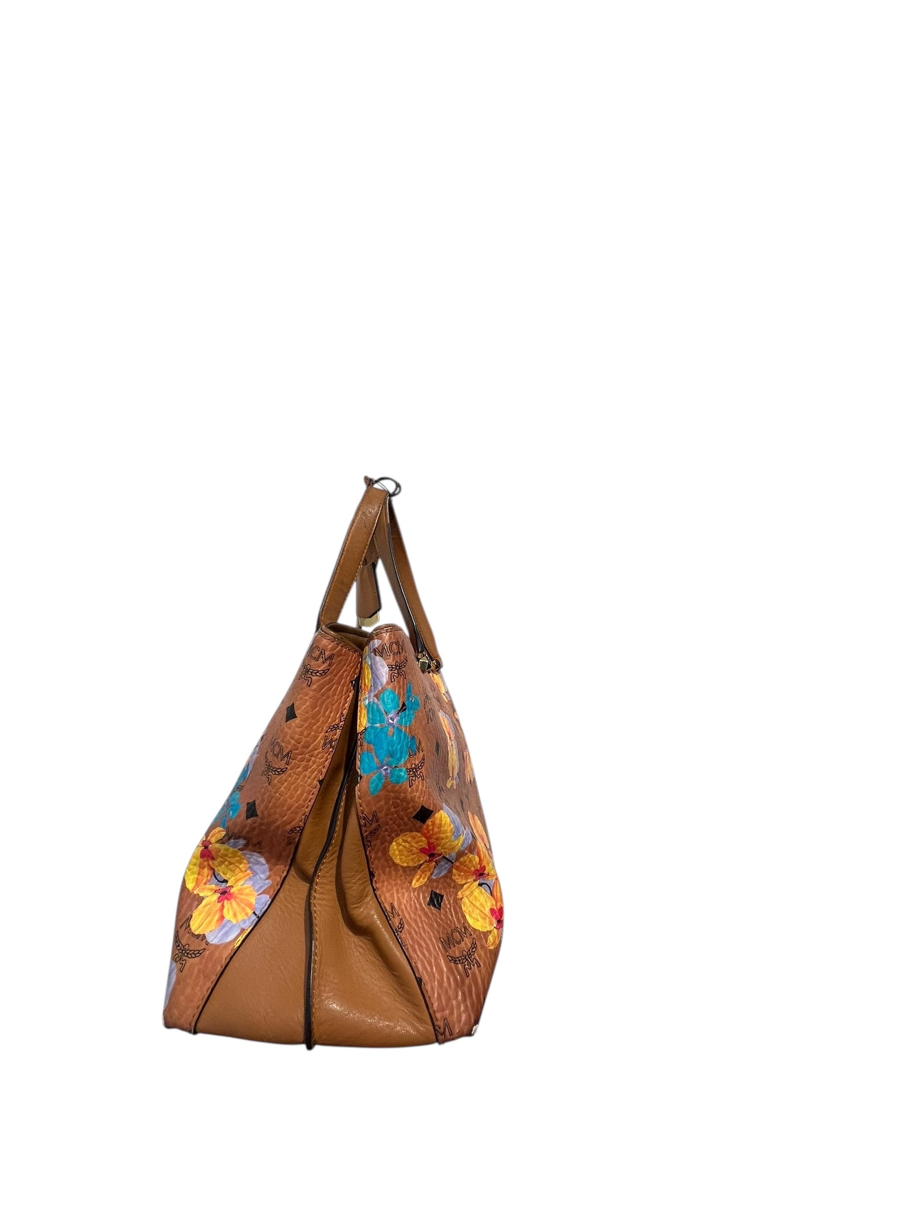 MCM/Tote Bag/Floral Pattern/Leather/CML/VISESTOS FLORAL TOTE view 3