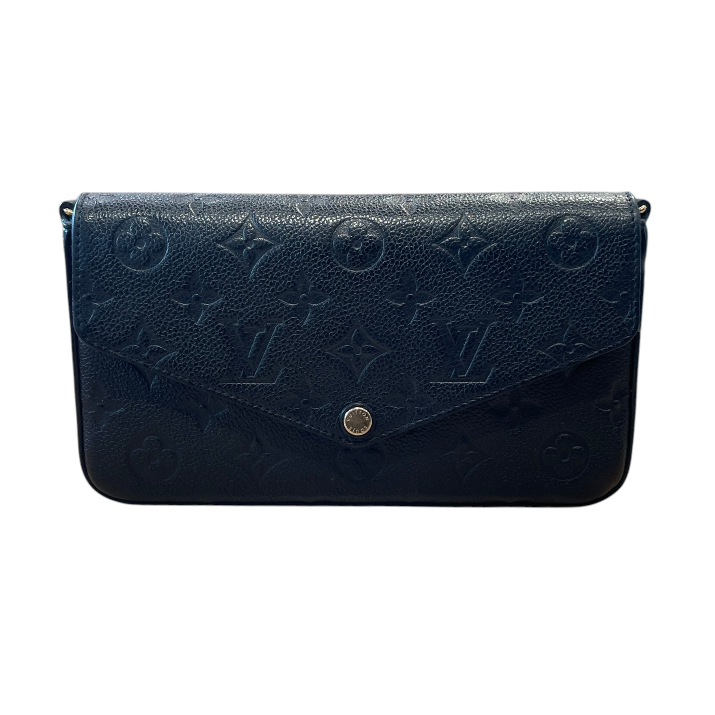 LOUIS VUITTON/Cross Body Bag/Monogram/Leather/BLK/POCHETTE FELICIE CROSSBODY view 1