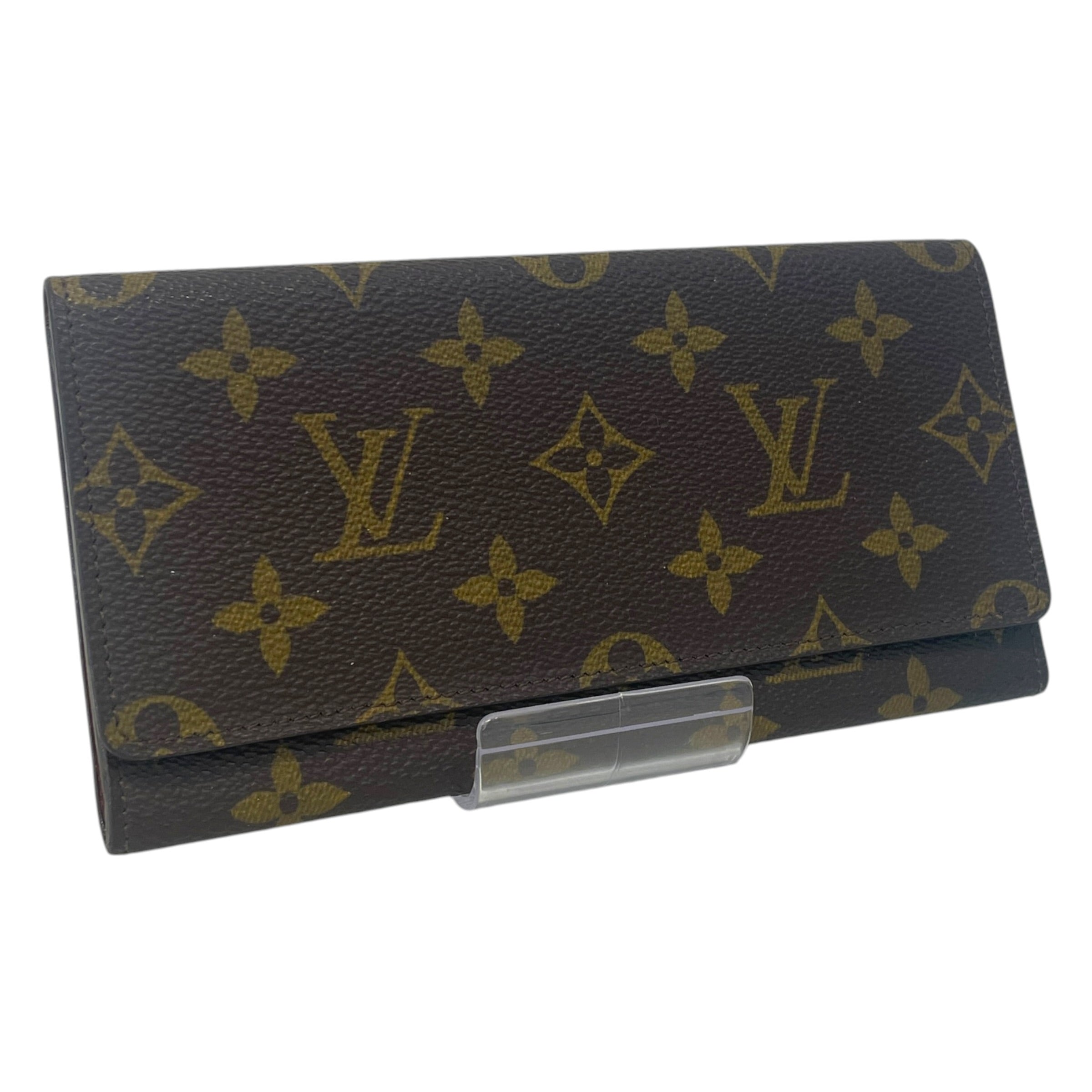 LOUIS VUITTON/Bifold Wallet/Monogram/Leather/BRW/L's/Porte-Cercle view 3