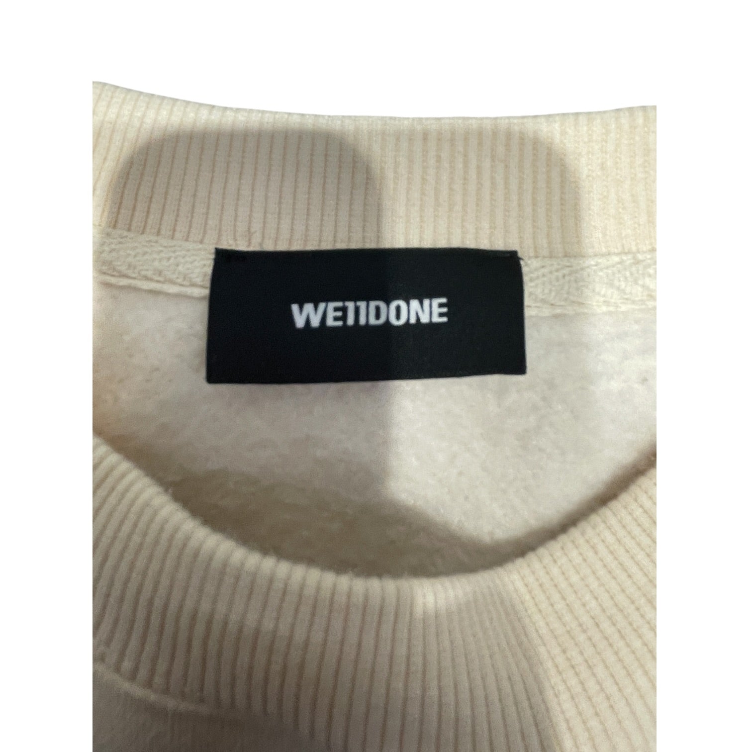 WE11DONE/Sweatshirt/S/Cotton/CRM/Logo Sweatshirt view 3