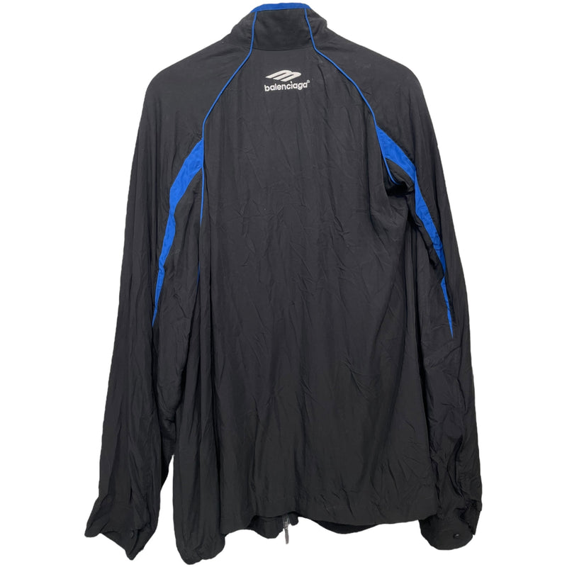 BALENCIAGA/Windbreaker/2/Nylon/BLK/Graphic/3B ZIP UP JACKET