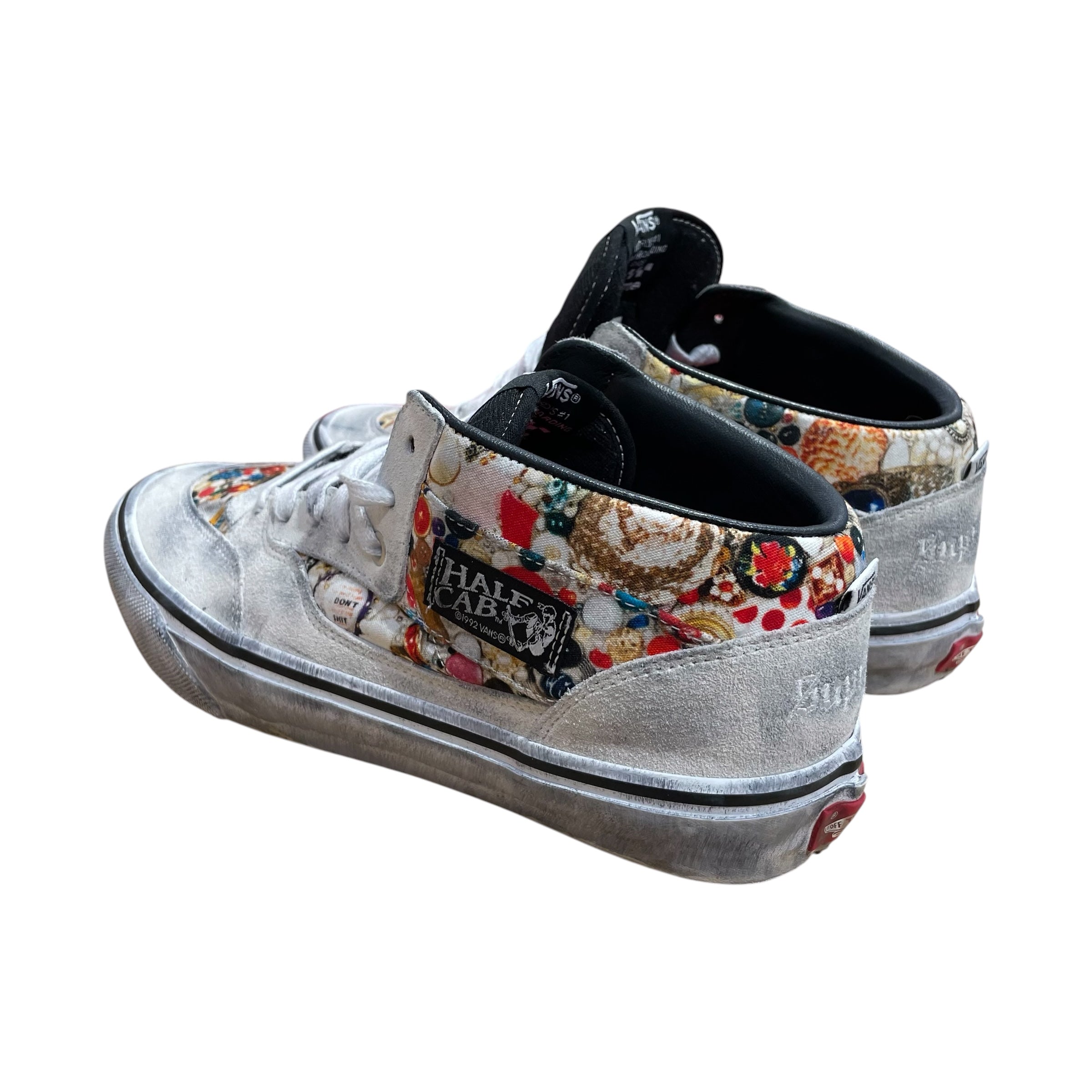 VANS/Supreme/Low-Sneakers/US 10.5/All Over Print/WHT/Mike Kelly Half Cab view 2