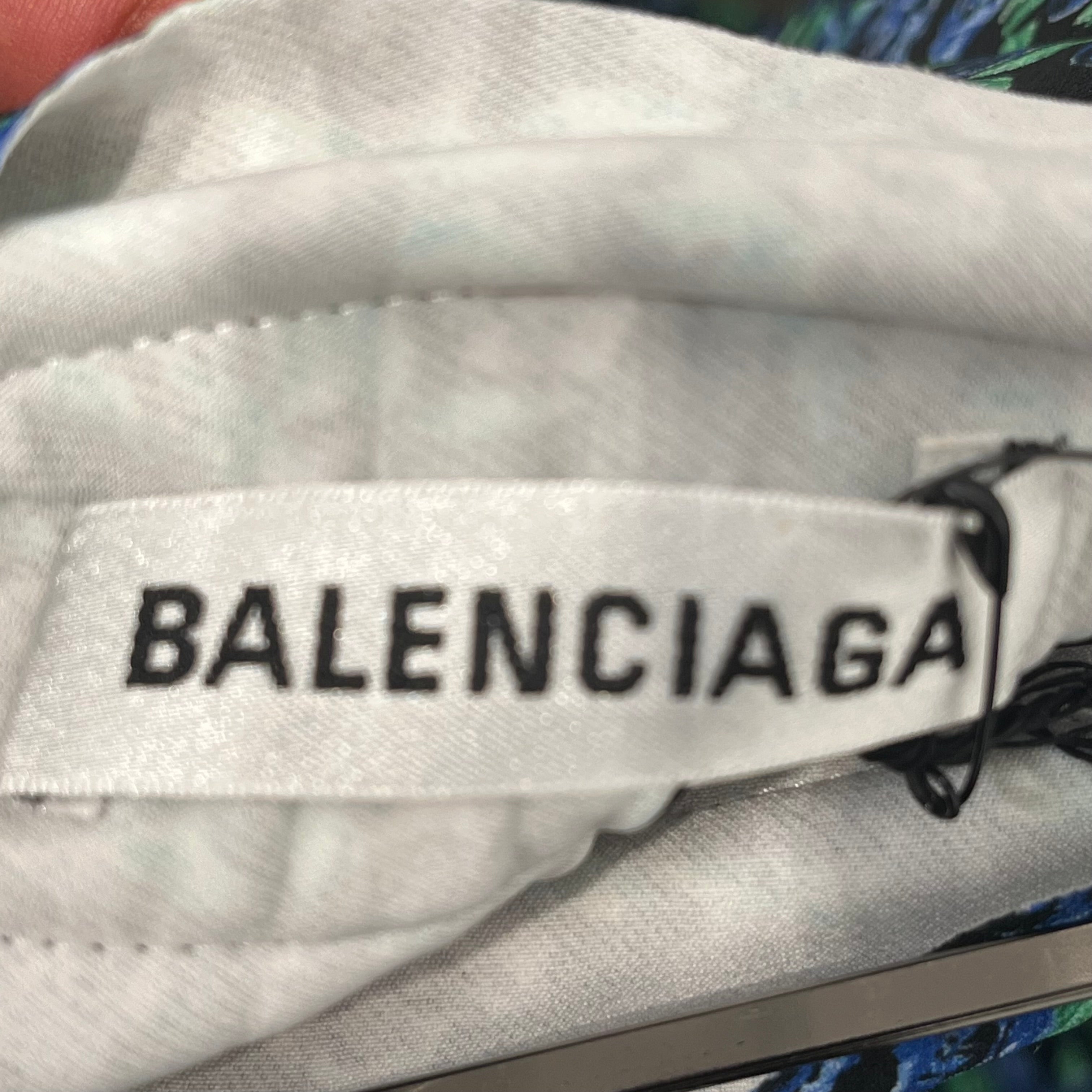 BALENCIAGA/Skirt/36/Floral Pattern/Polyester/BLK/FLORAL PLEATED SKIRT BNWT view 4