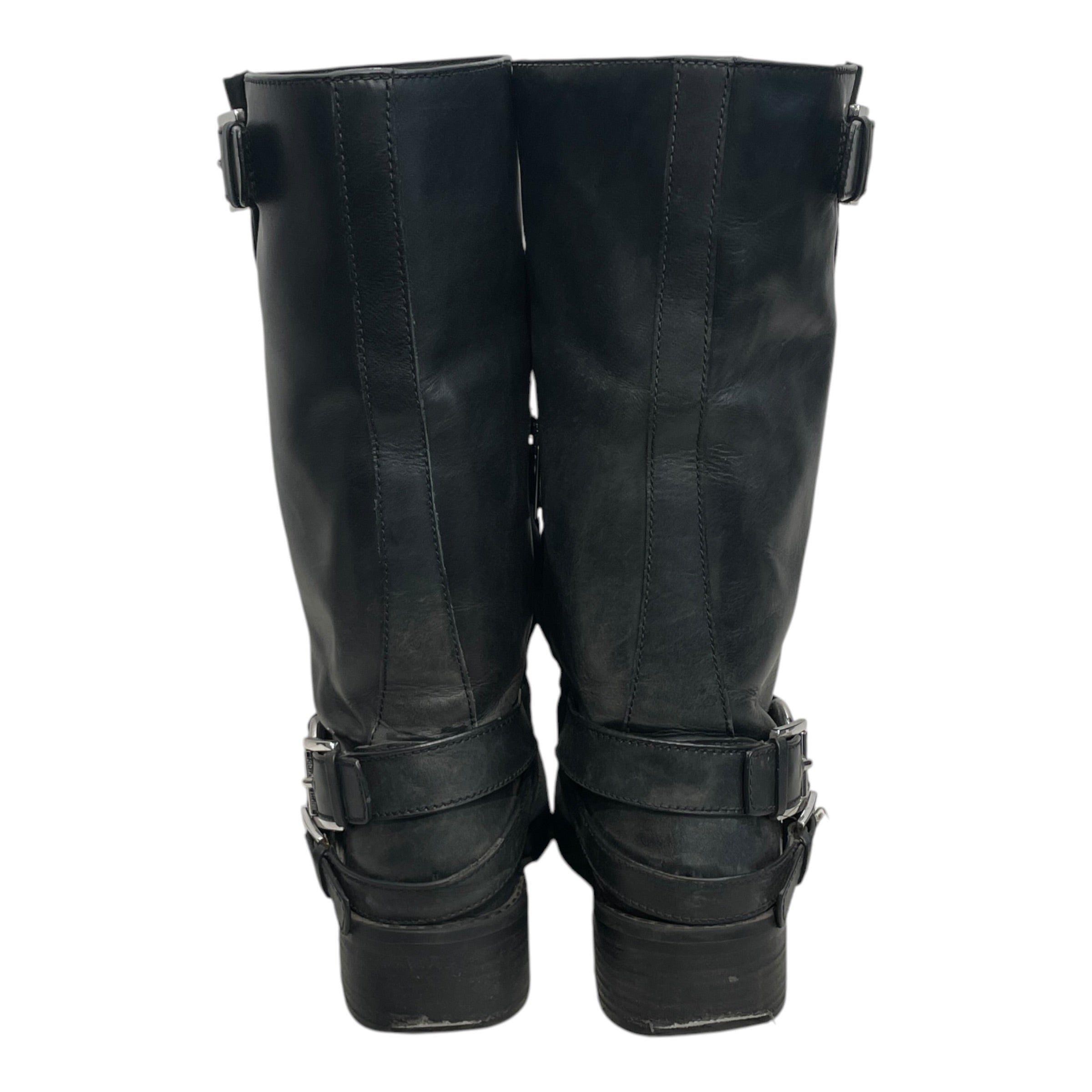 MICHAEL KORS/Boots/US 10/Leather/BLK/MOTO BOOTS view 3