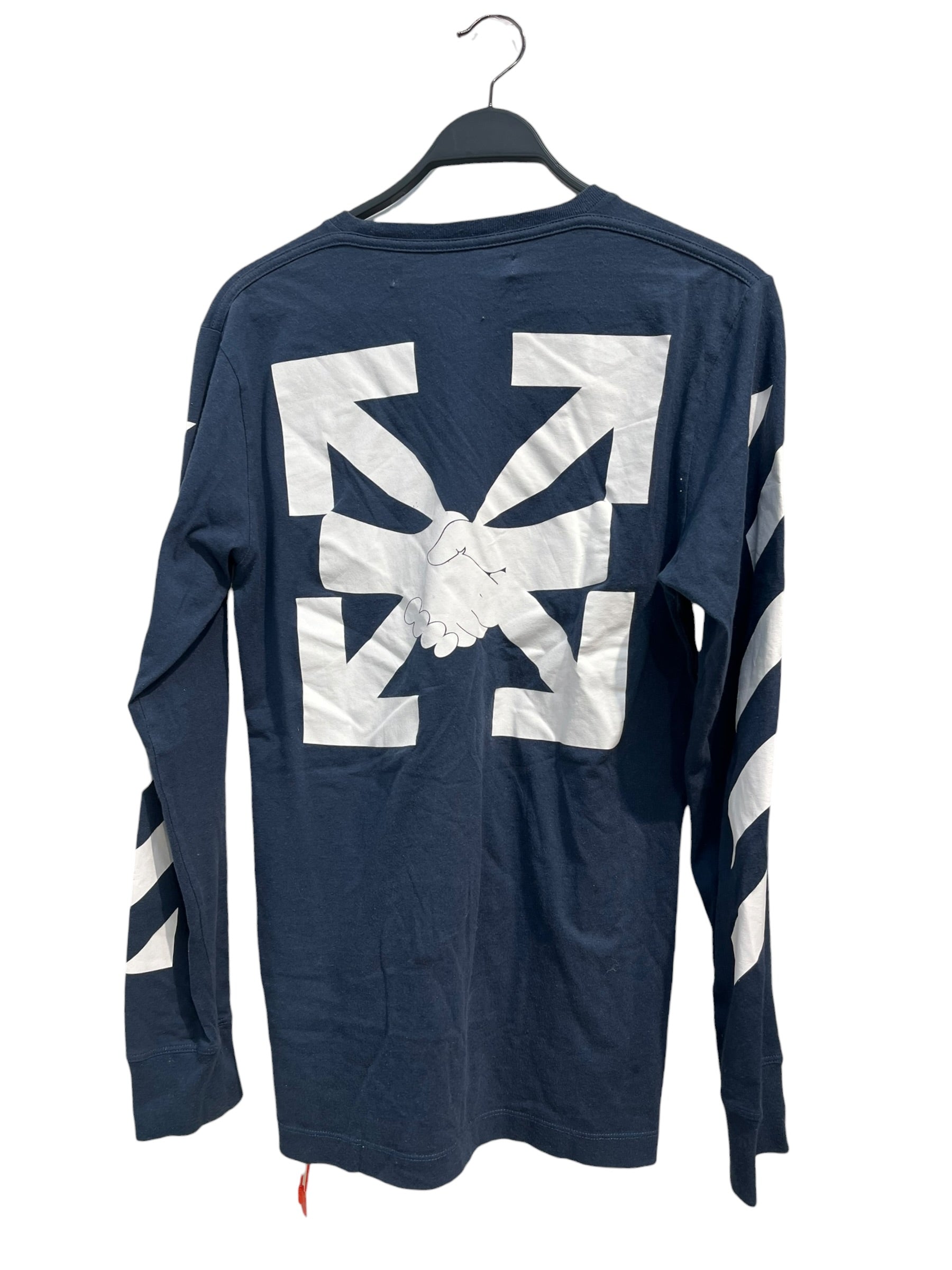 OFF-WHITE/LS T-Shirt/L/Cotton/NVY/NAVY LONG SLEEVE T-SHIRT view 2