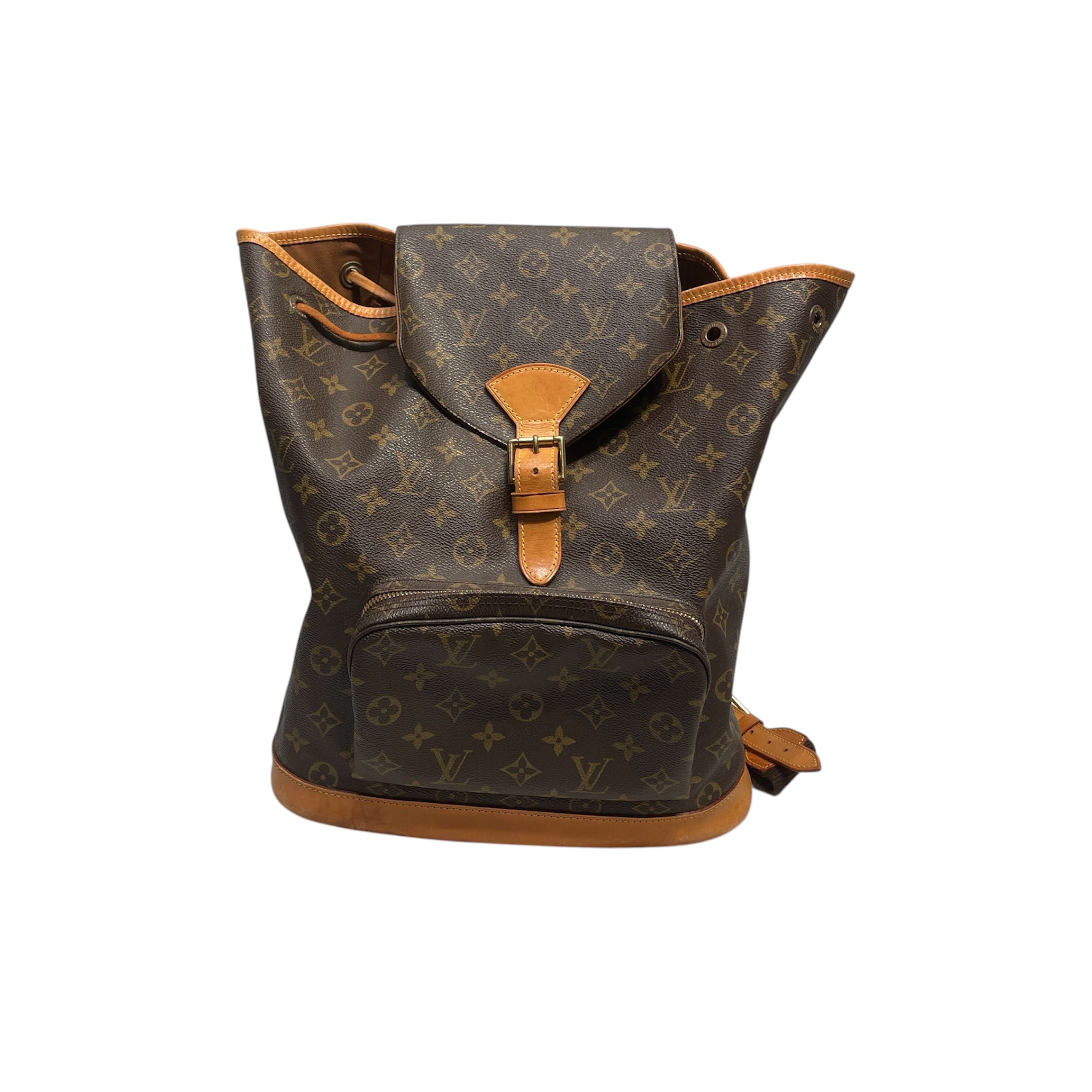 LOUIS VUITTON/Backpack/Monogram/Leather/BRW/Montsouris view 1