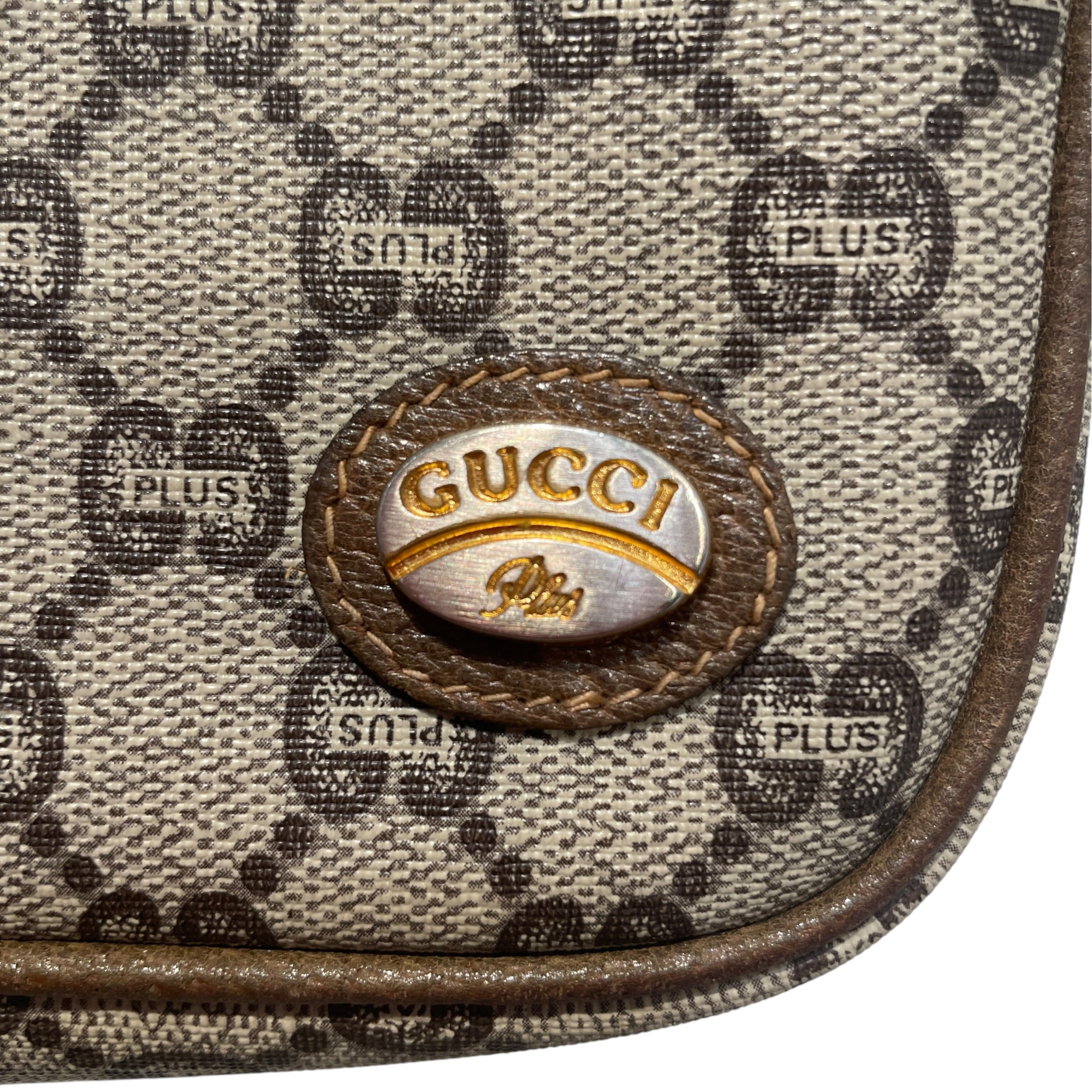 GUCCI/Cross Body Bag/Monogram/Leather/GRY/Plus Mini Shoulder view 5