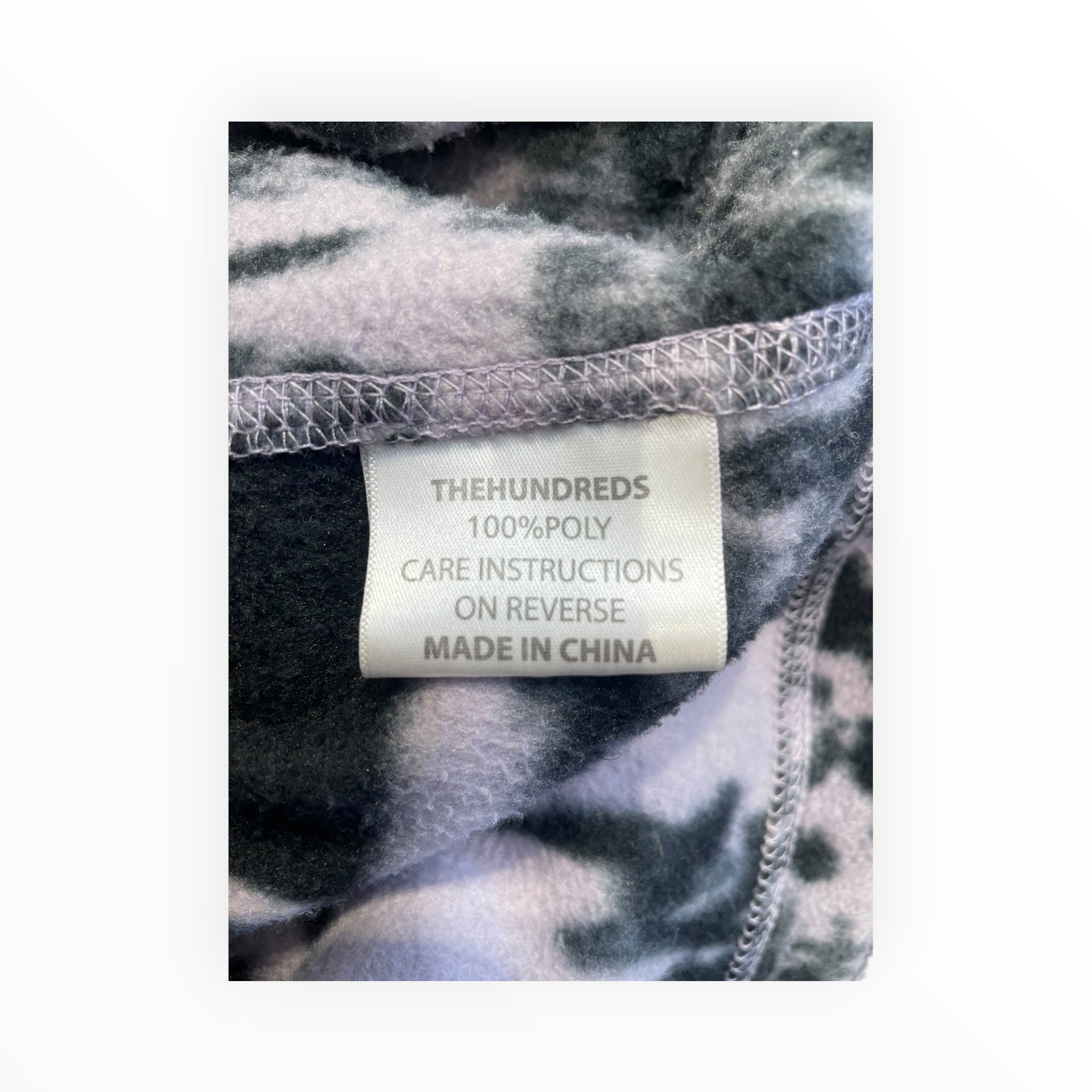 THE HUNDREDS/Zip Up Hoodie/L/All Over Print/Cotton/PPL/ view 4
