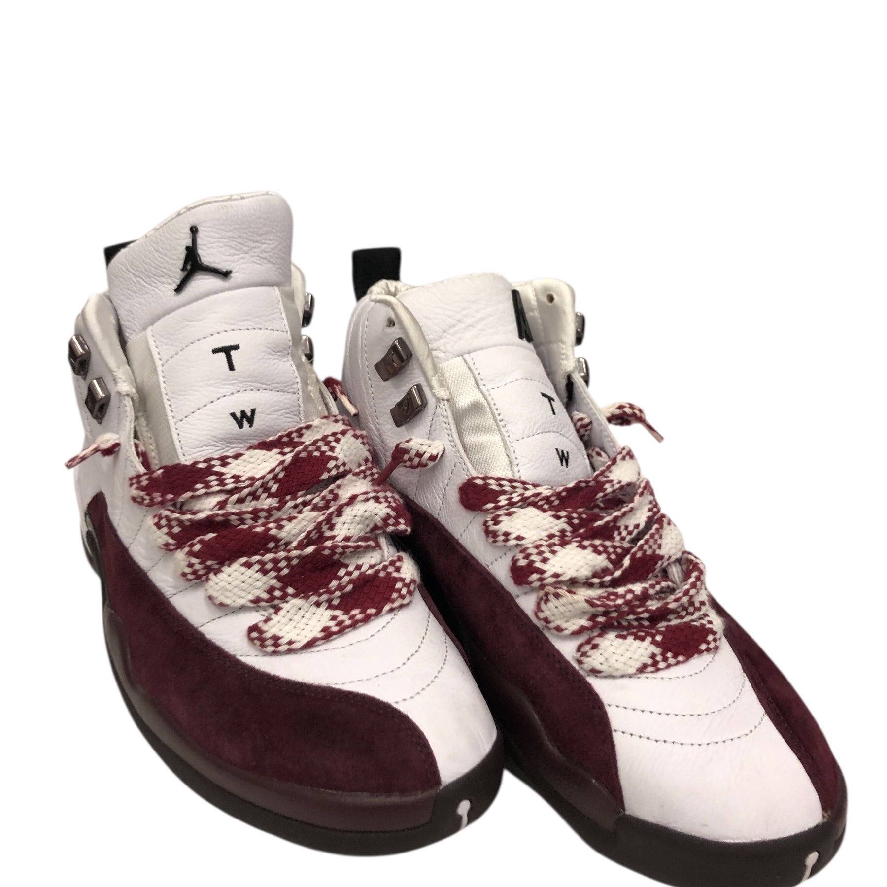 JORDAN BRAND/Hi-Sneakers/UK 13/Leather/WHT/AMM 12 Retro SP