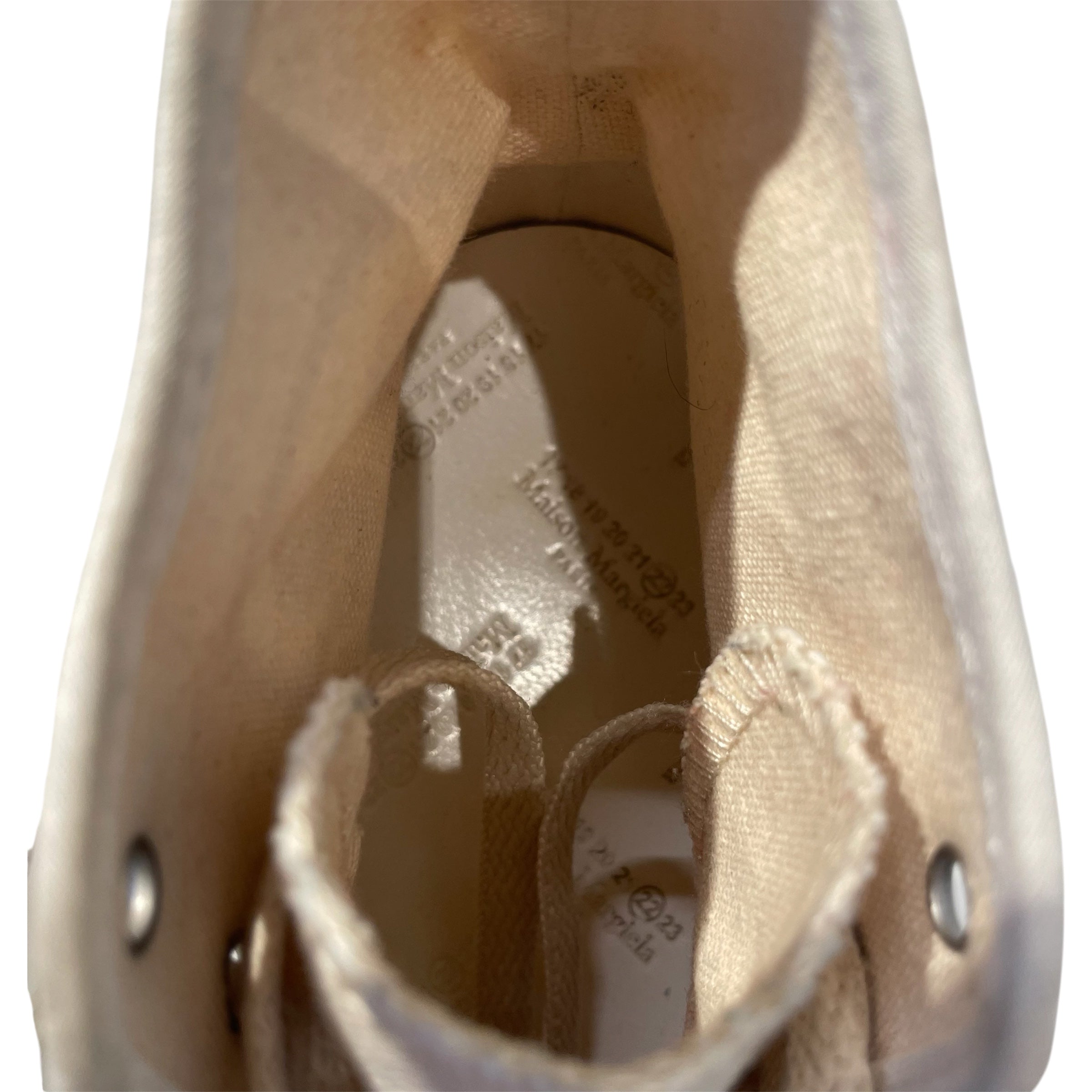 Maison Margiela/Hi-Sneakers/EU 39/Cotton/WHT/ view 4