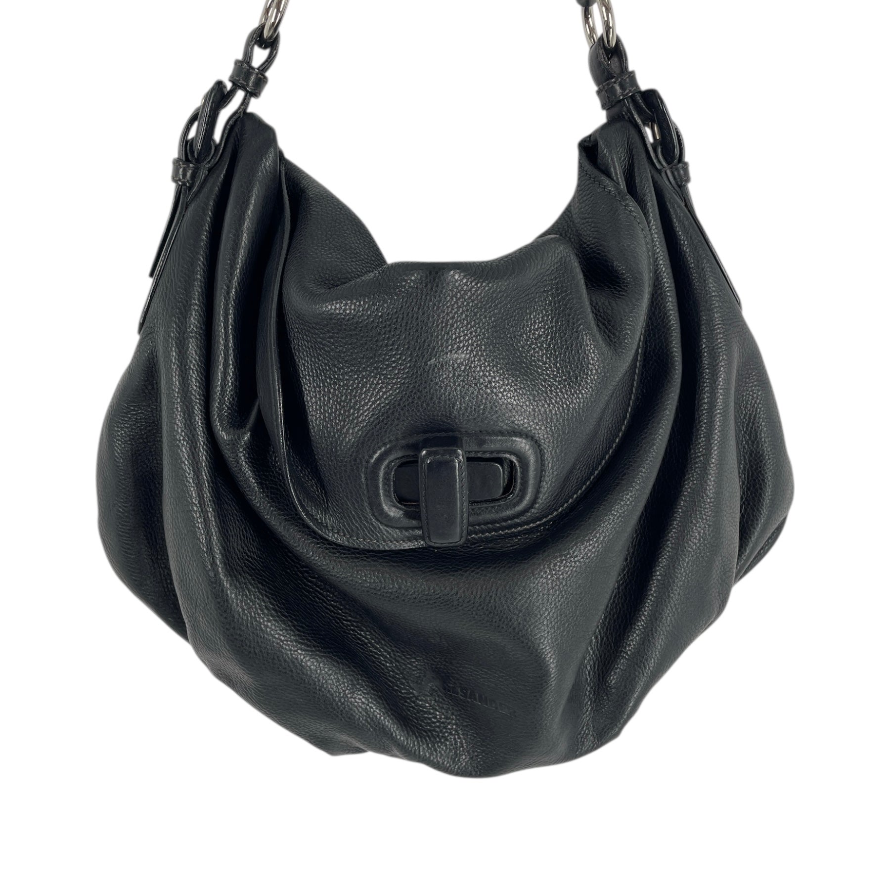 JIL SANDER/Hand Bag/Leather/BLK/TWIST LOCK view 3
