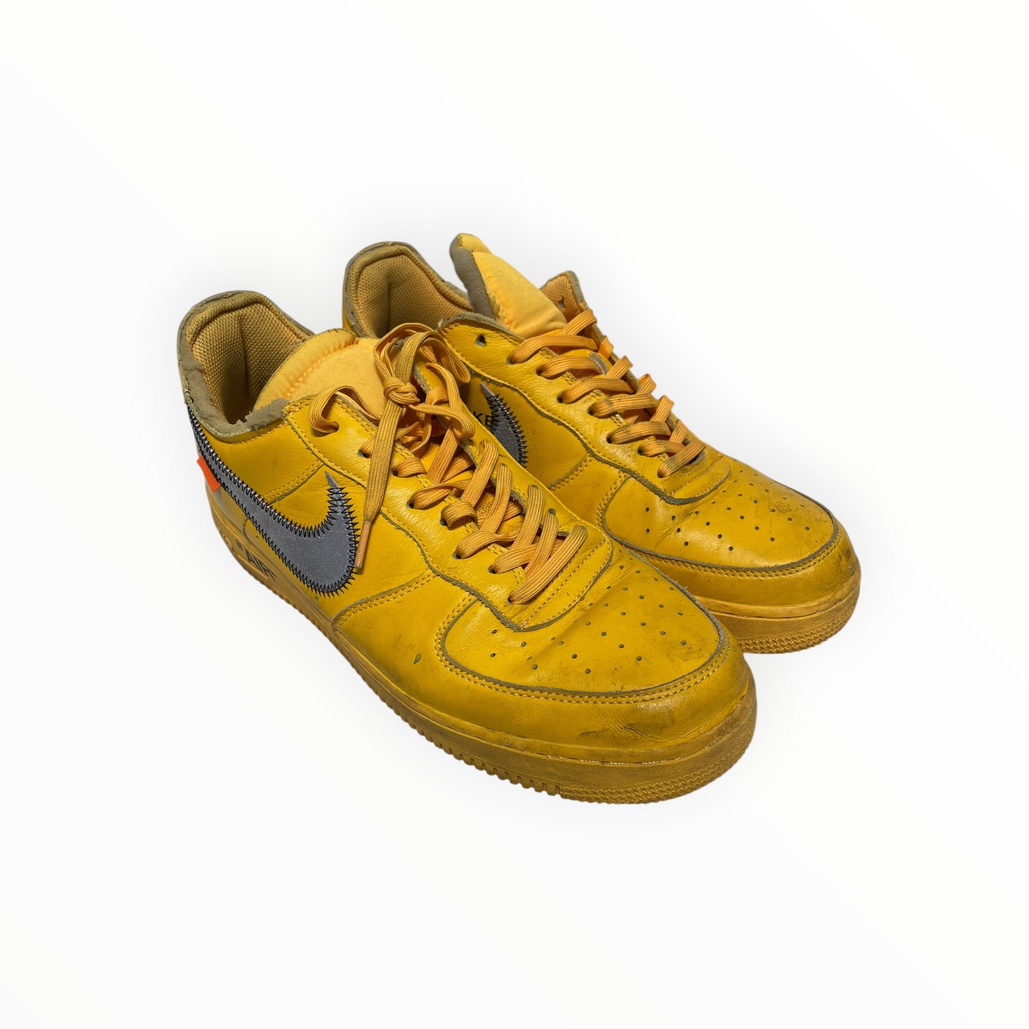 NIKE/OFF-WHITE/Low-Sneakers/US 12/Leather/YEL/DD1876-700 view 1