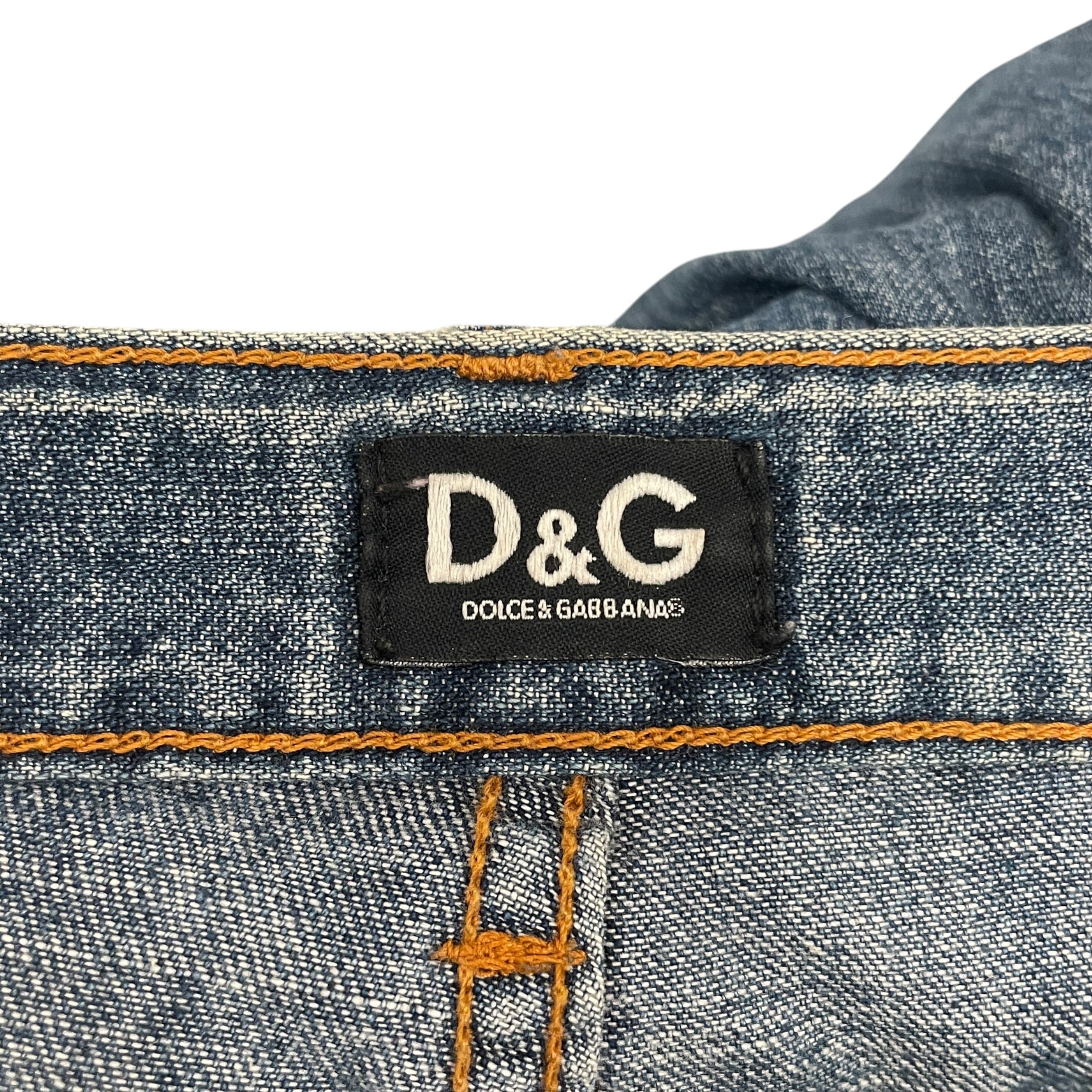 DOLCE&GABBANA/Bottoms/28/Denim/BLU/2004 FLARED DENIM PANTS view 3