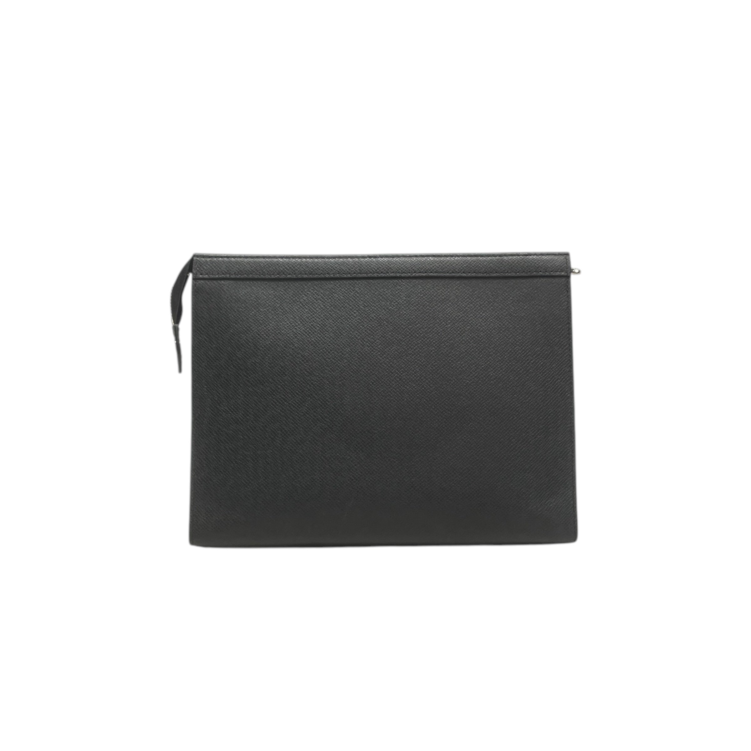 LOUIS VUITTON/Pouch/Leather/BLK/pochettte view 1